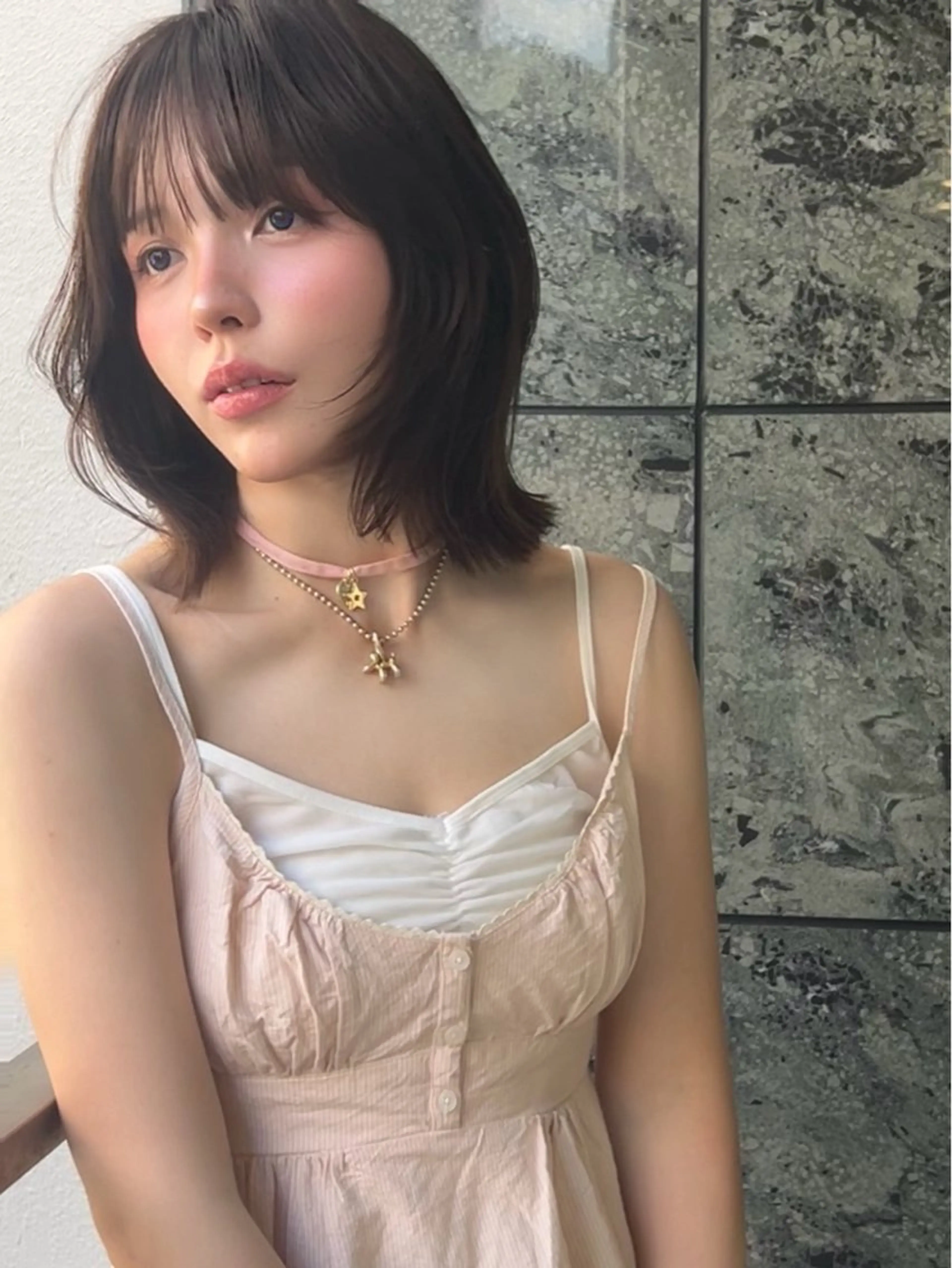 ショート カラー 小顔ボブ jilblanカホのヘアスタイル
