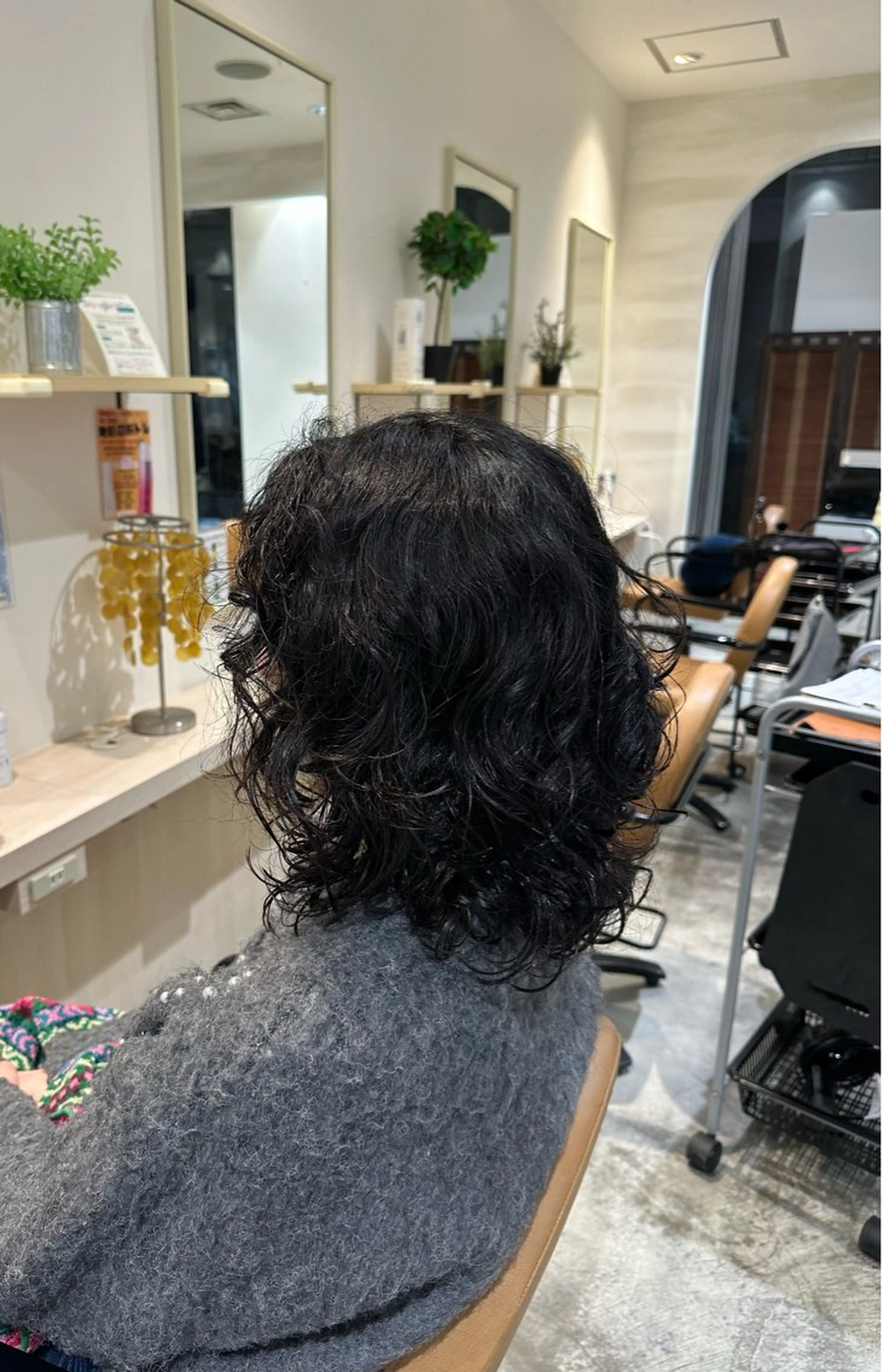 カットパーマモデルの写真