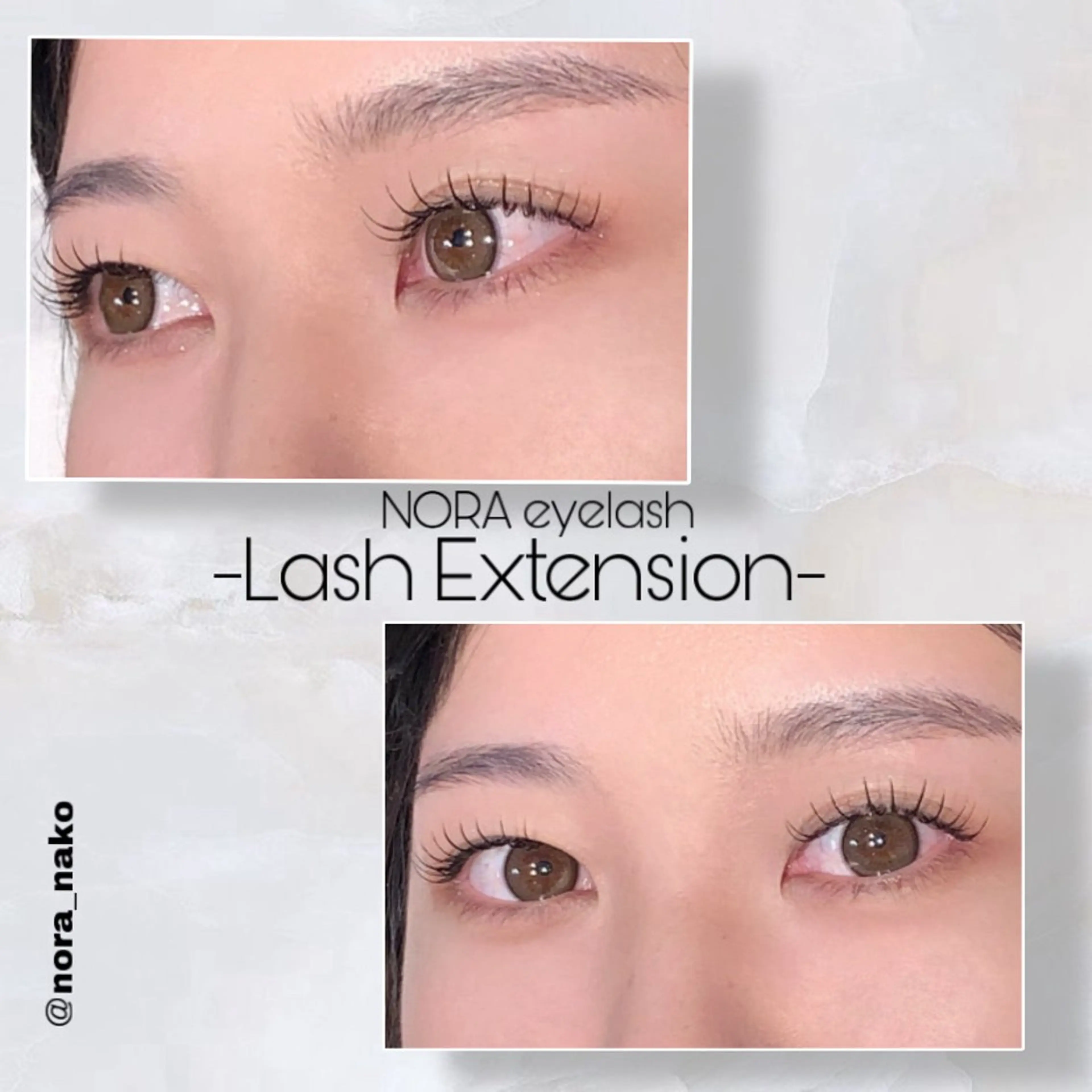 マツエク・マツパ 韓国風マツエク NORAアイラッシュ 🩵NANAKOのマツエク・マツパデザイン