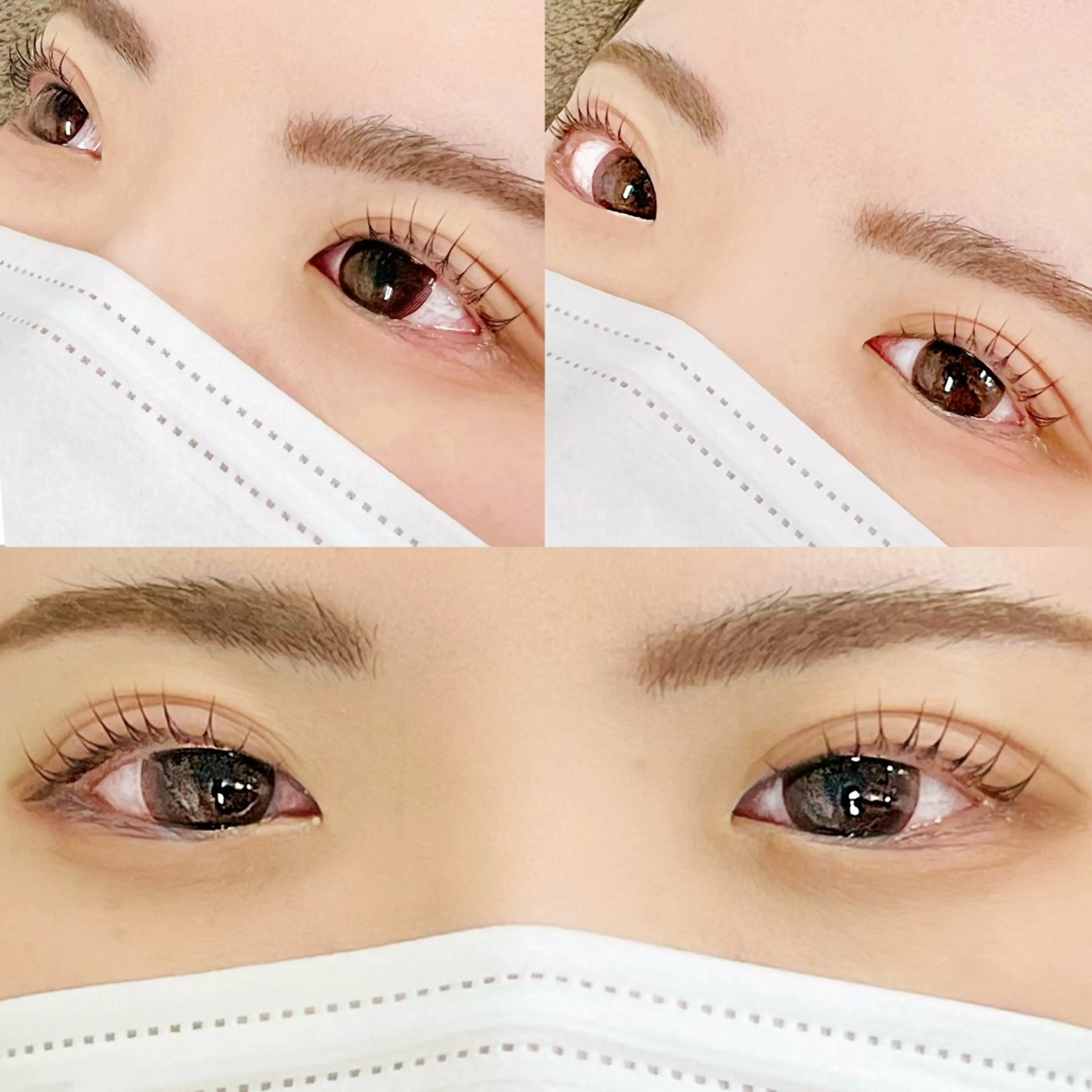 マツエク・マツパ 一重×まつ毛パーマ マツパ いしい めいのマツエク・マツパデザイン