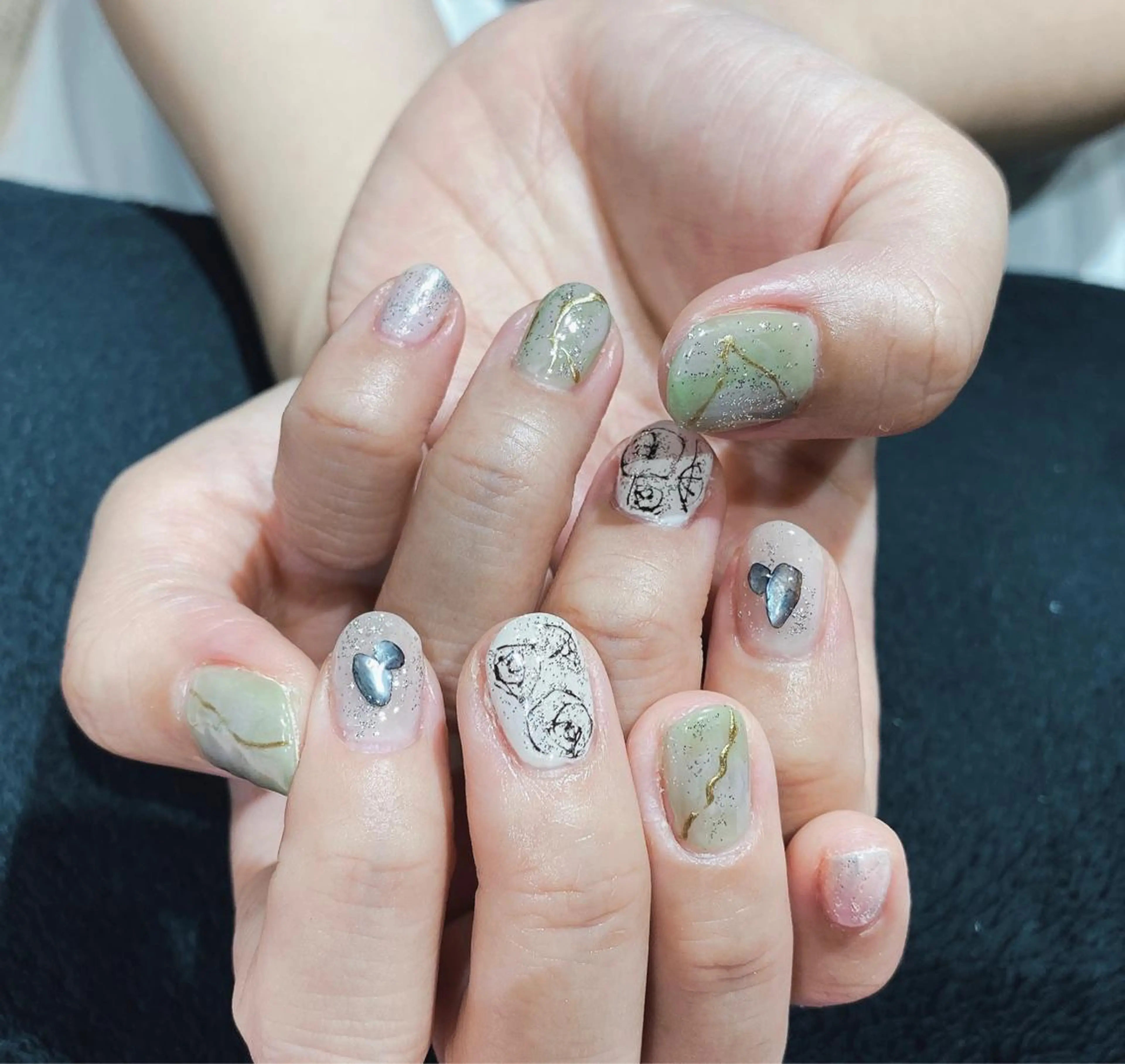 ネイル クリアネイル 持ち込み VIST☆ ｍａｍｉのネイルデザイン