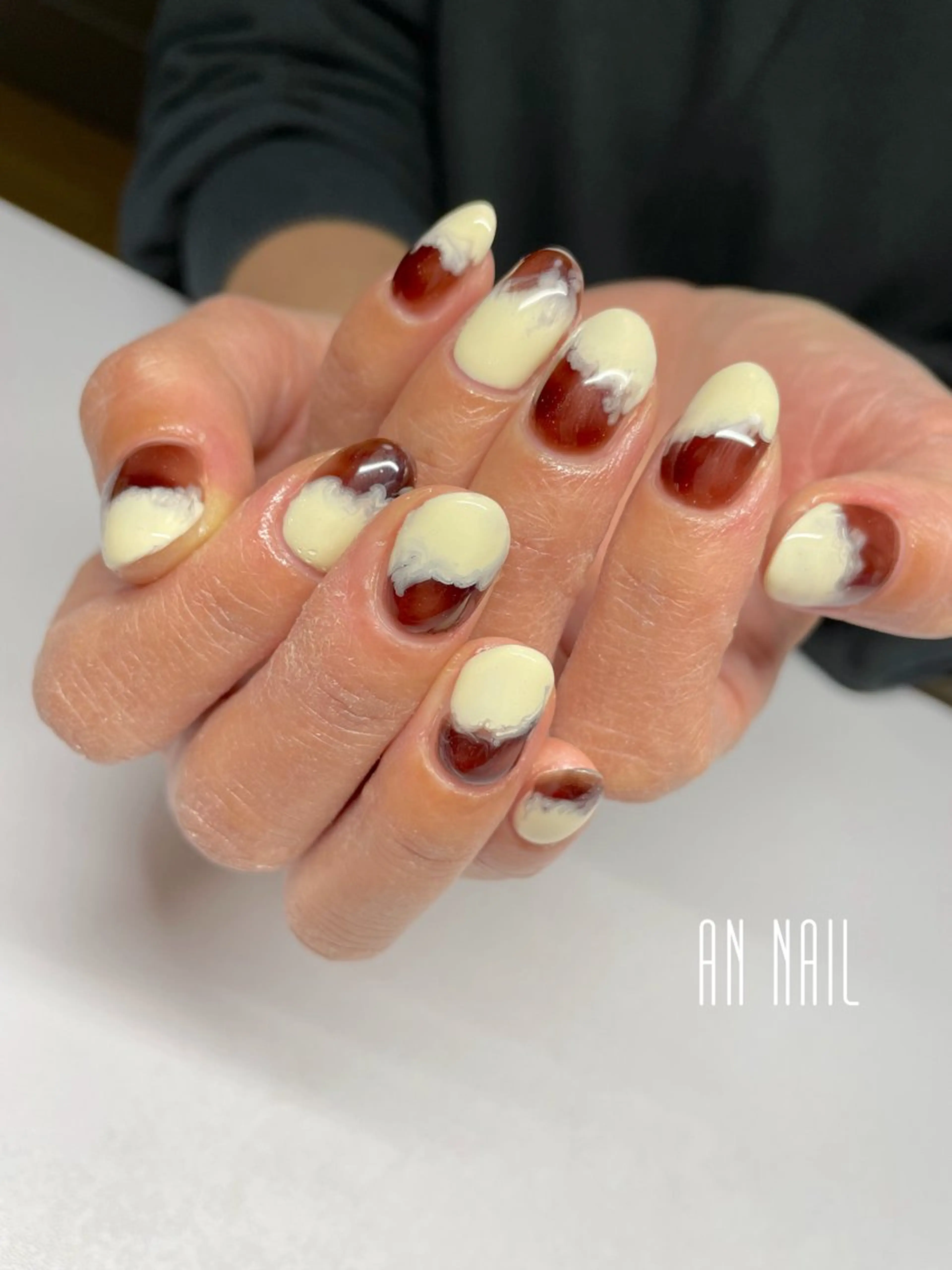 ネイル 冬ネイル ハンドネイル AN Nailのネイルデザイン