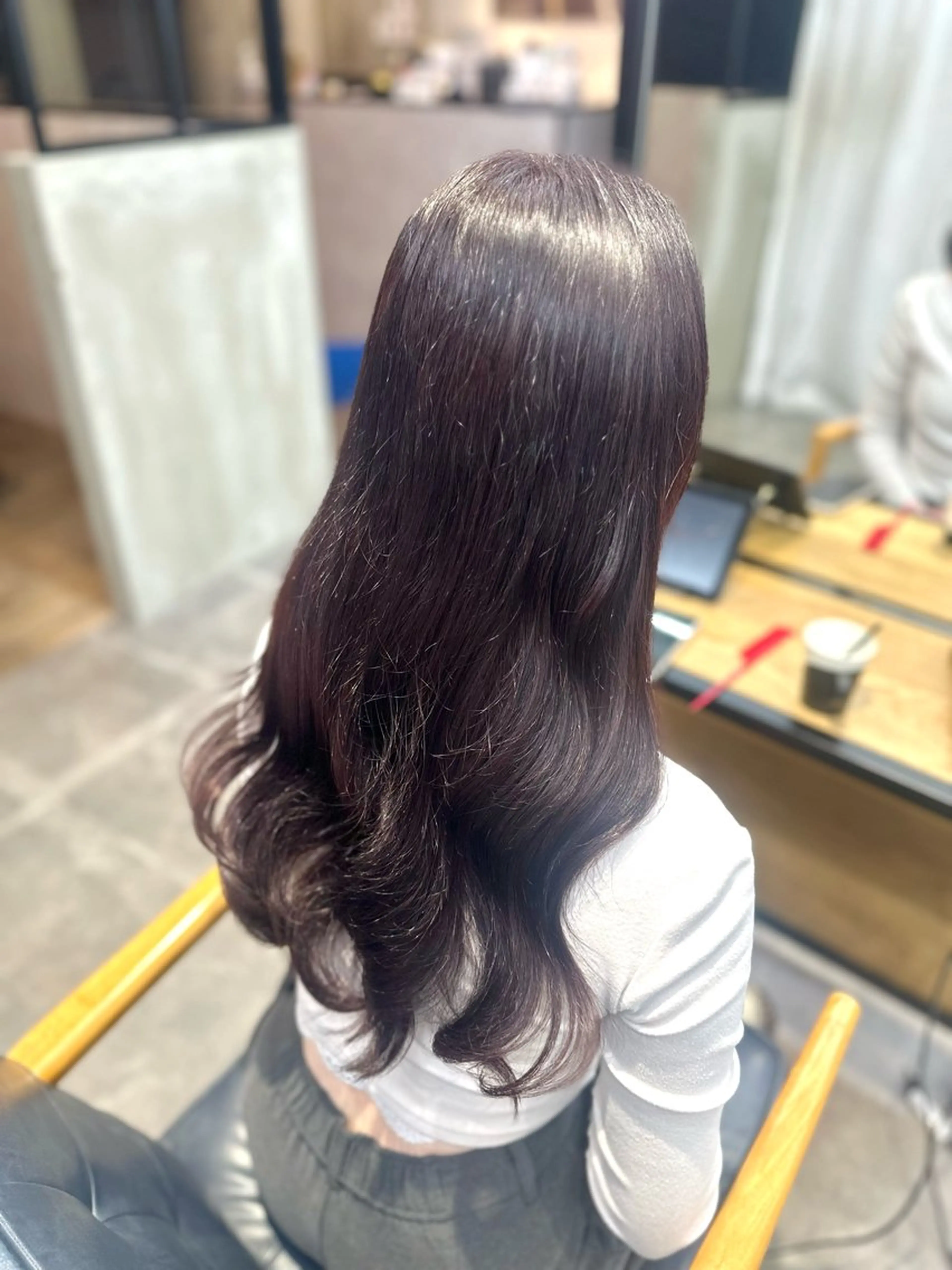 ロング カラー カット ヘアカラー ︎︎カイ ミズキ 🐰𝜗𝜚のヘアスタイル