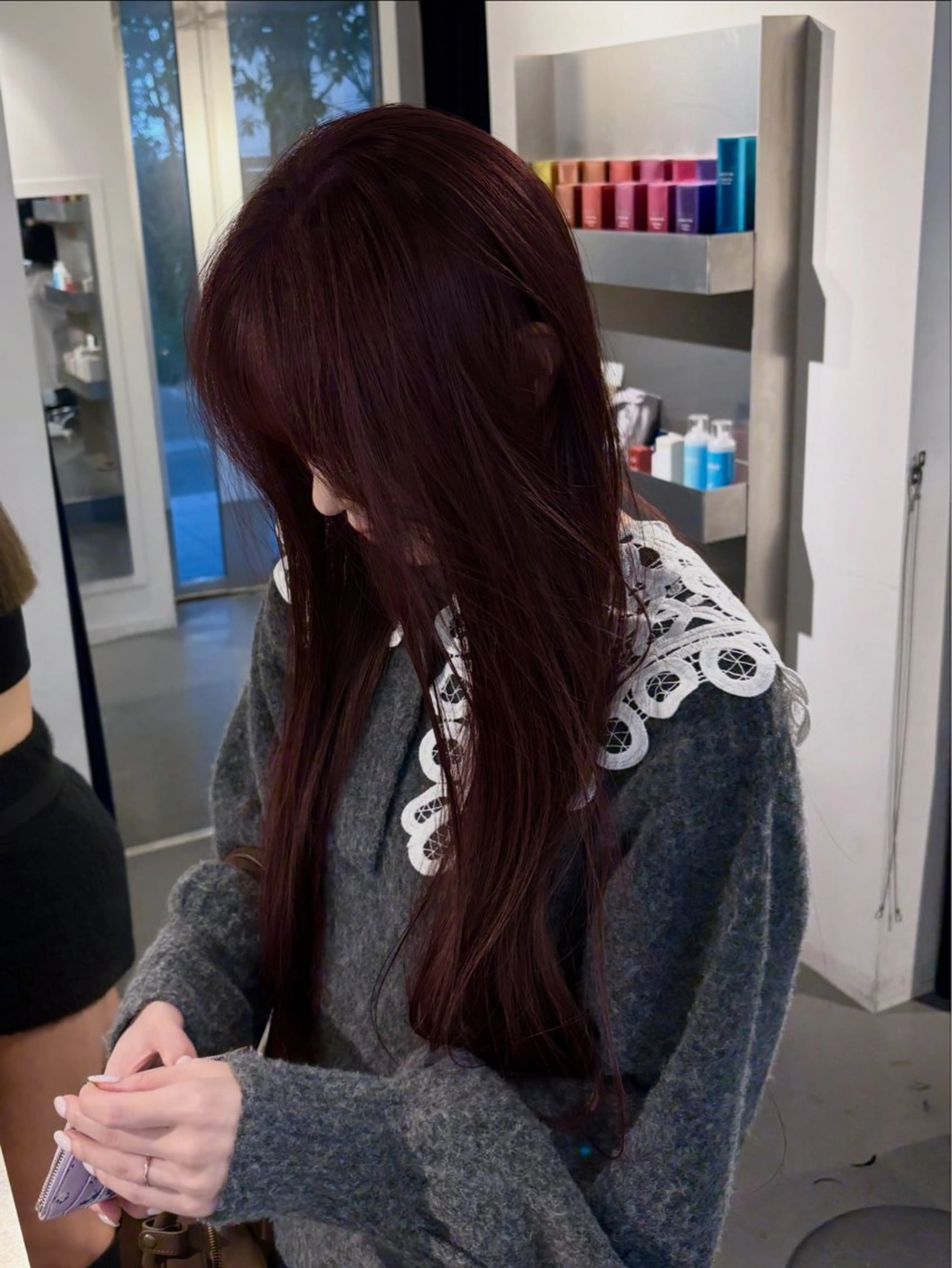 ロング カラー カット ヘアカラー トリートメント 村田 りょうやのヘアスタイル