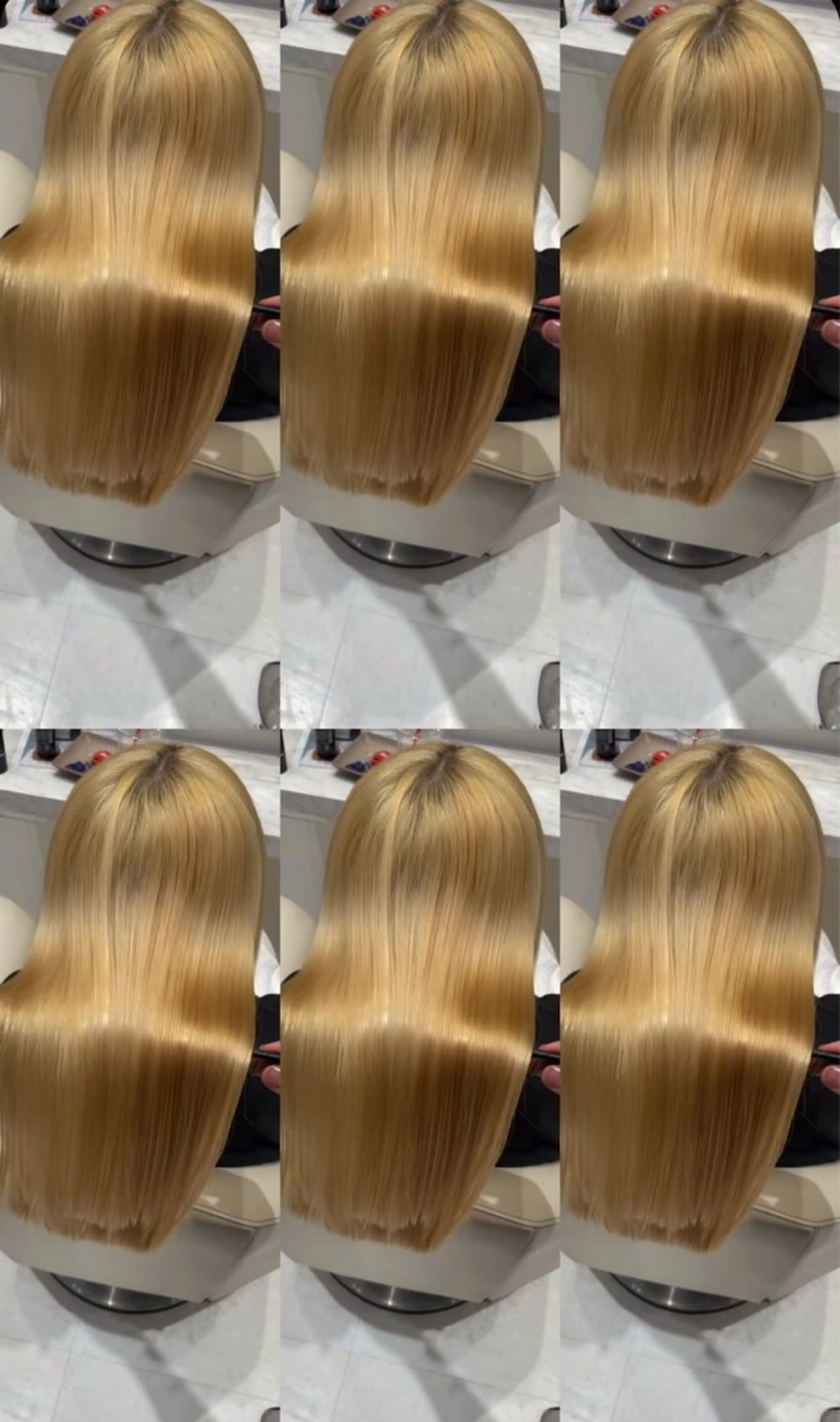 ロング パーマ 伸ばしかけ 縮毛矯正 トリートメント k-twoたき✨艶感 カラー/美髪矯正のヘアスタイル