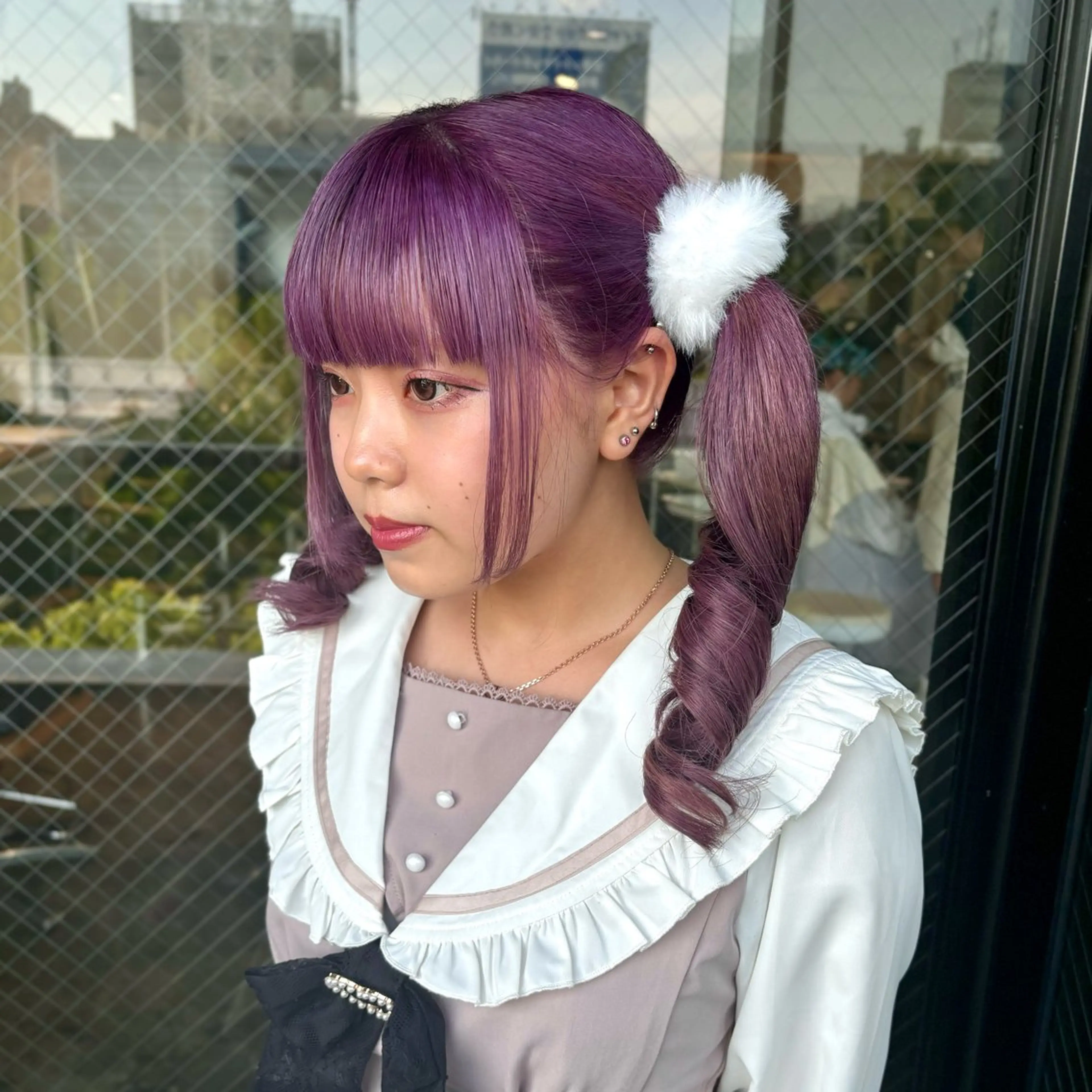 セミロング カラー 💫miyu💫デザ インカラー/アレンジのヘアスタイル