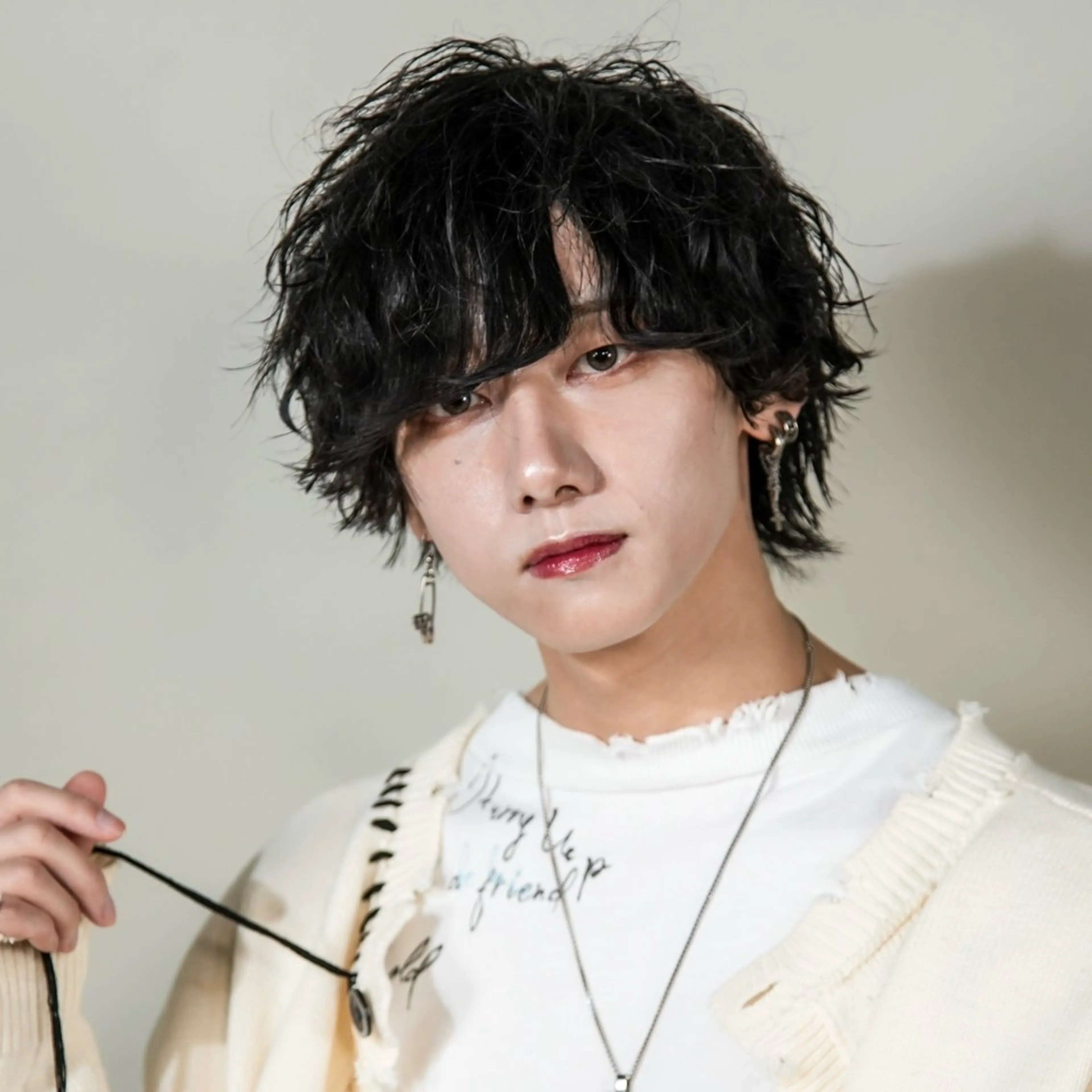 ミディアム カラー パーマ メンズ カット パーマ トリートメント シースルーマッシュ/ メンズ/KYOHEIのヘアスタイル