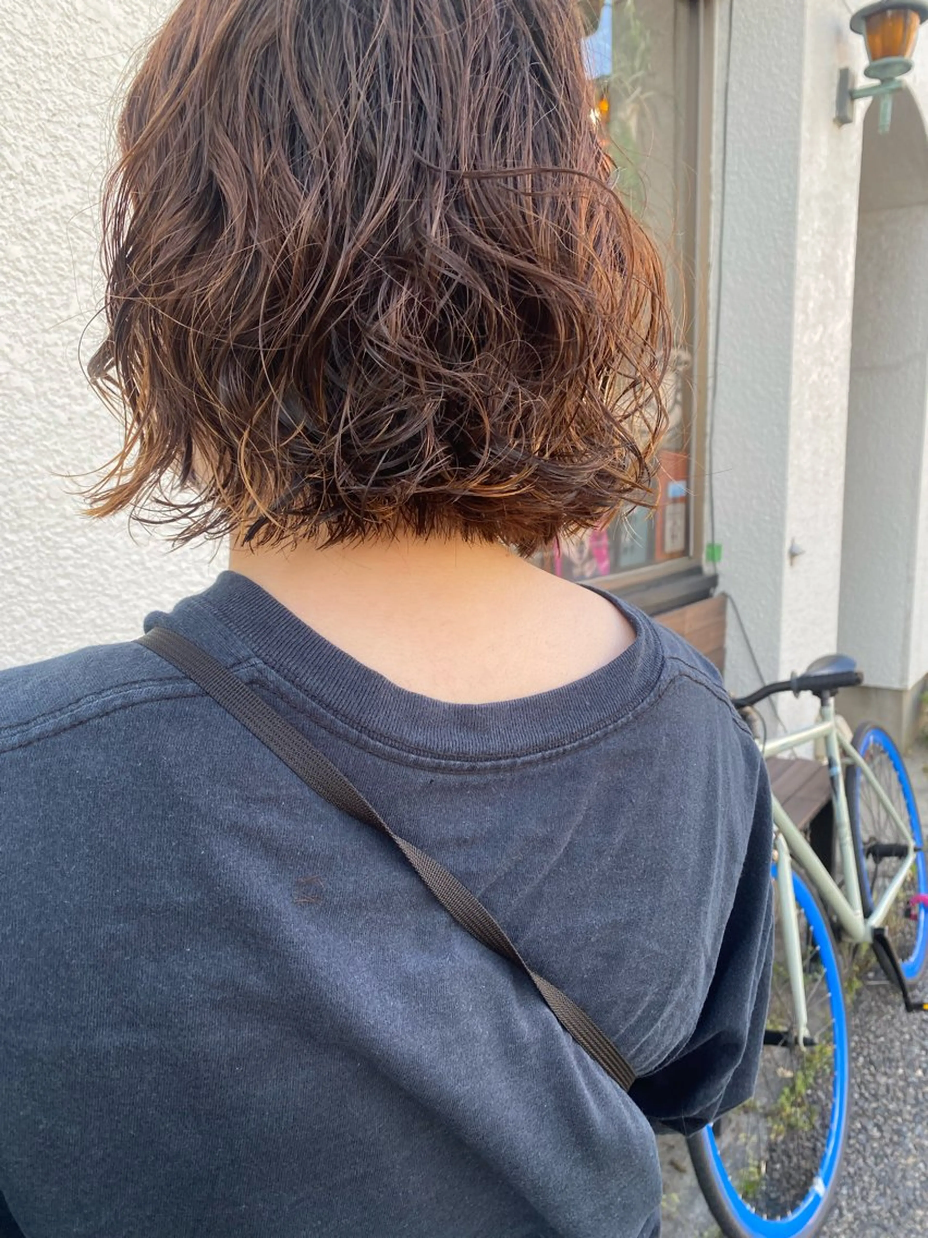 ショート パーマ 小日向 沙織のヘアスタイル