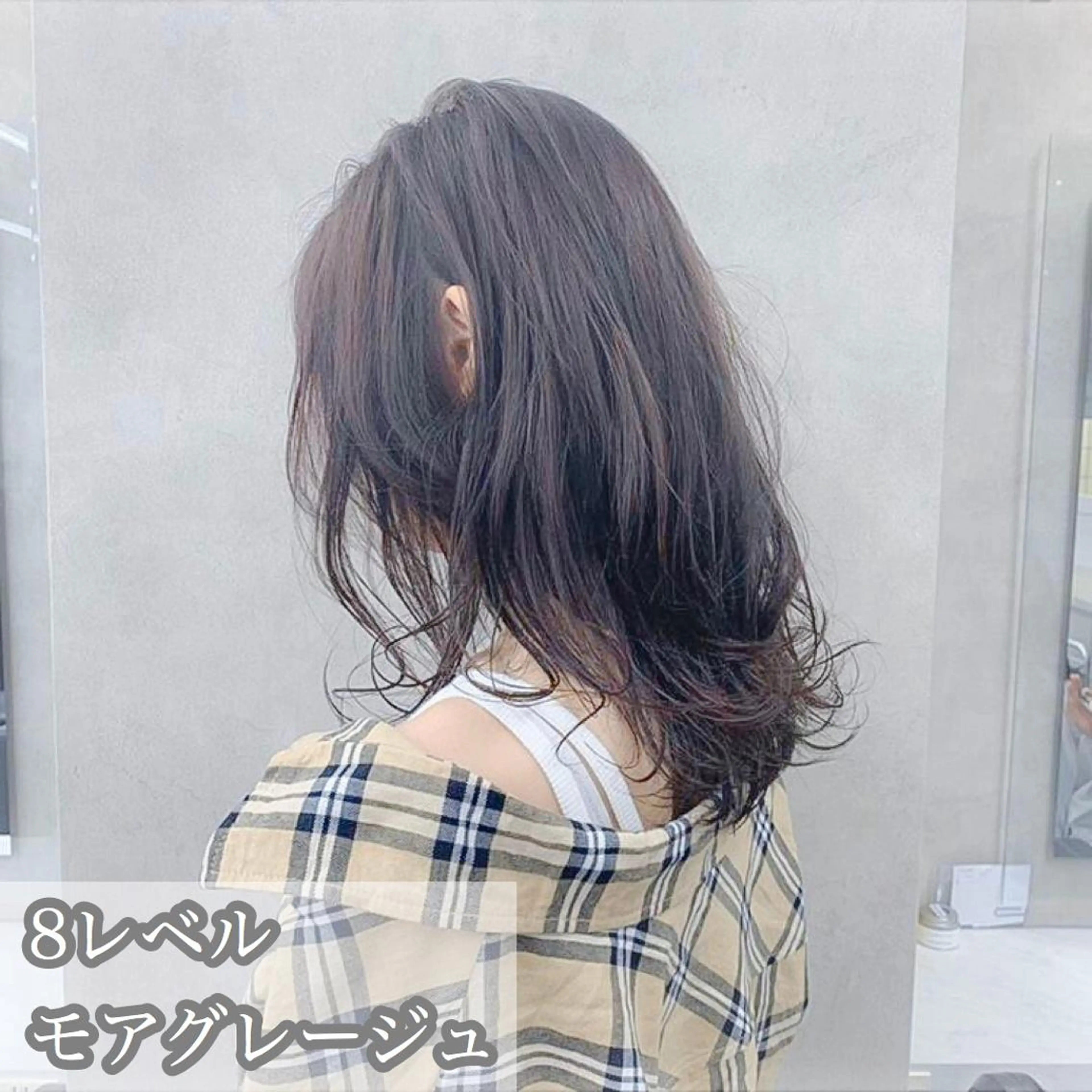 ミディアム カラー ヘアアレンジ 【公式】横浜 THREE🤎🕯️のヘアスタイル