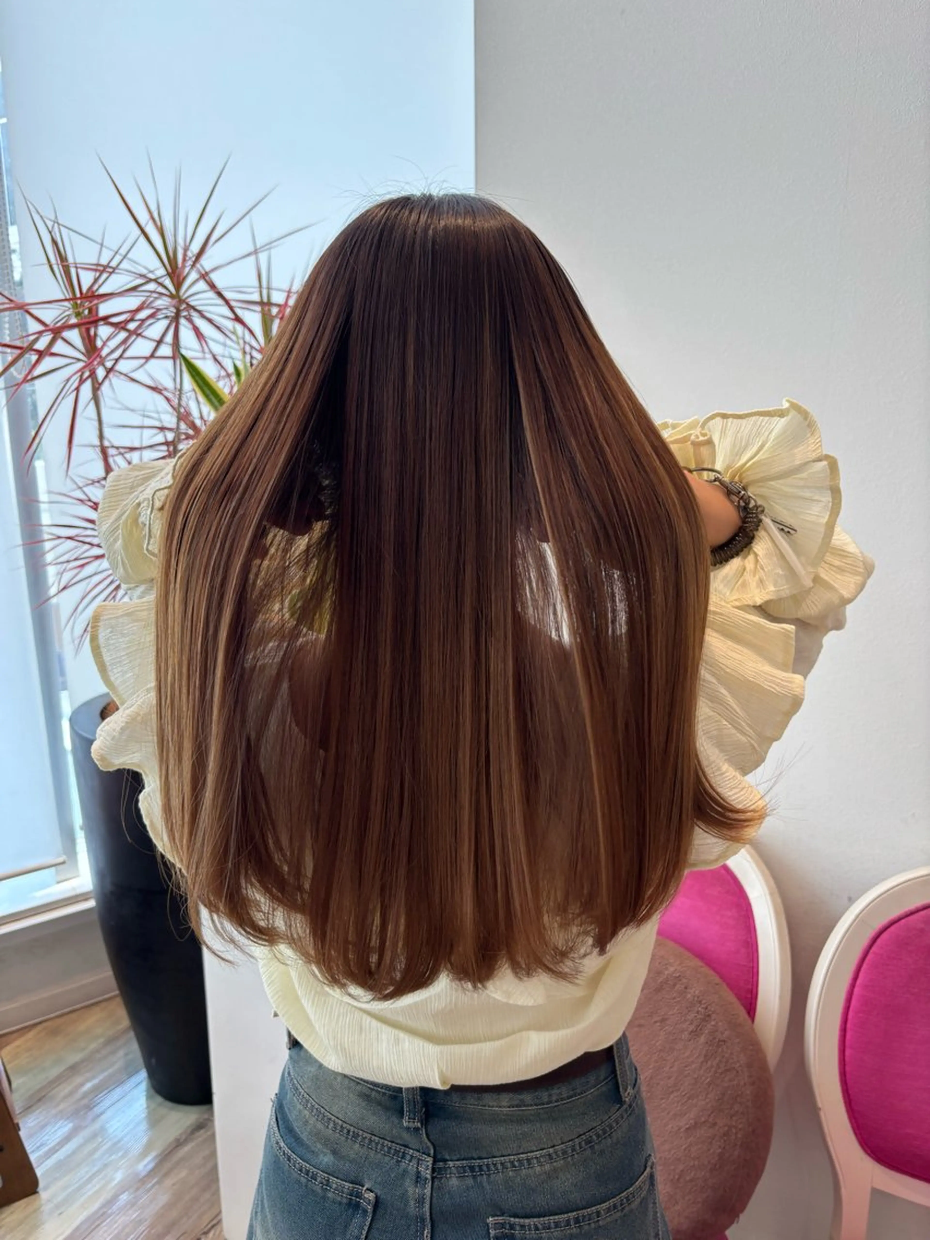 ロング カラー カット ヘアカラー ktwo☆ 暗艶髪☆姫野琳のヘアスタイル