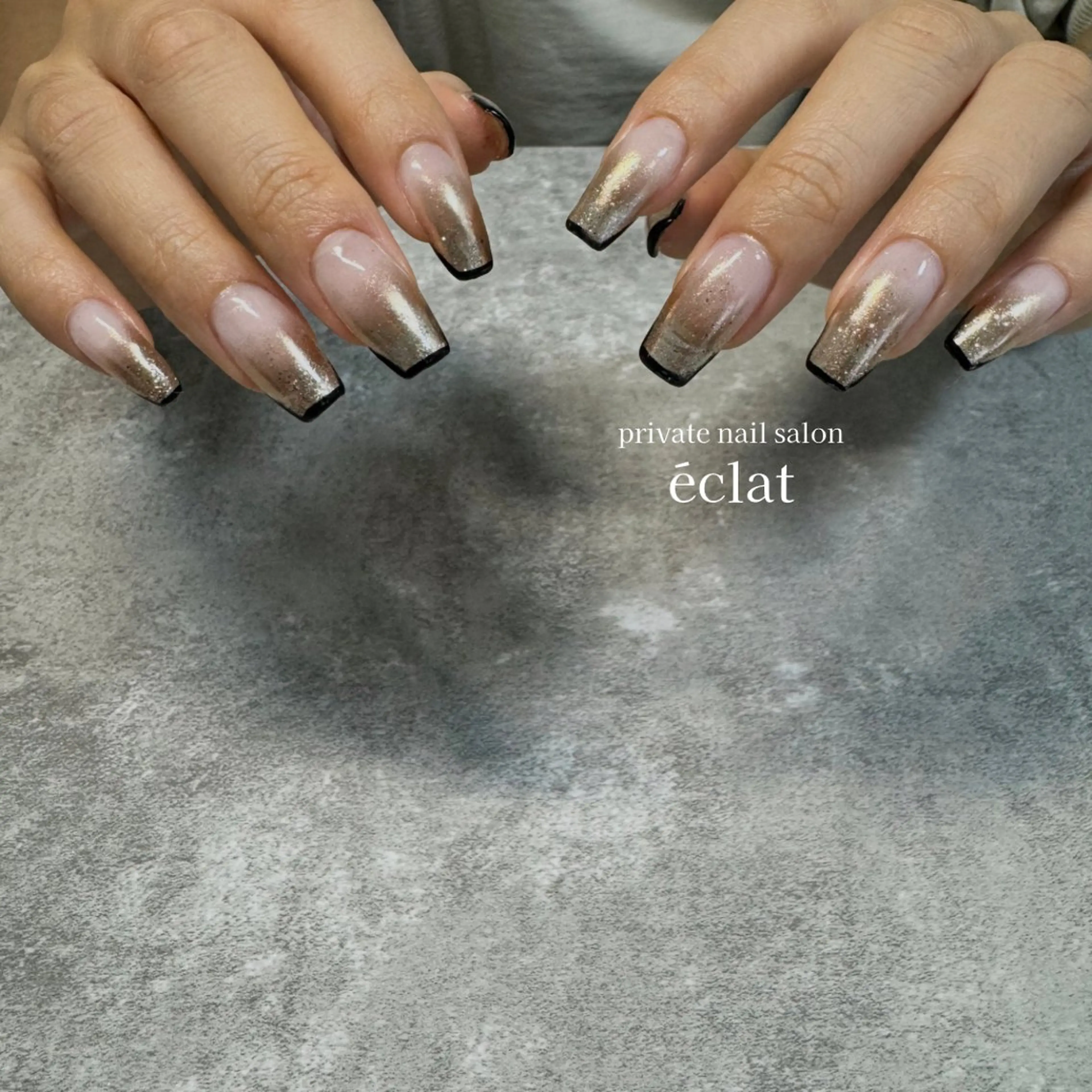 ネイル フレンチネイル nailsalon éclatのネイルデザイン