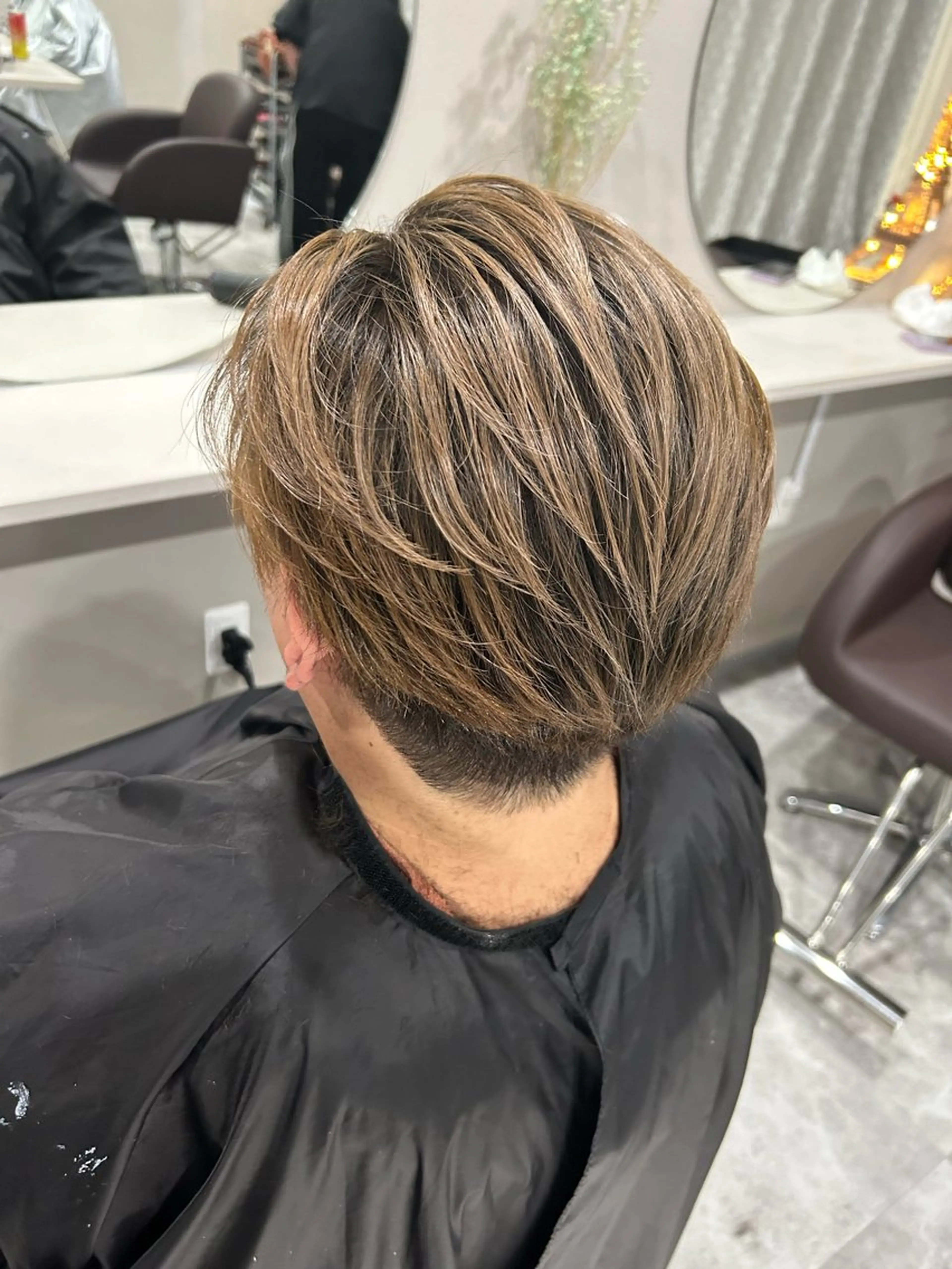 メンズ カット ヘアカラー yosuke 梅田/バレイヤージュのヘアスタイル