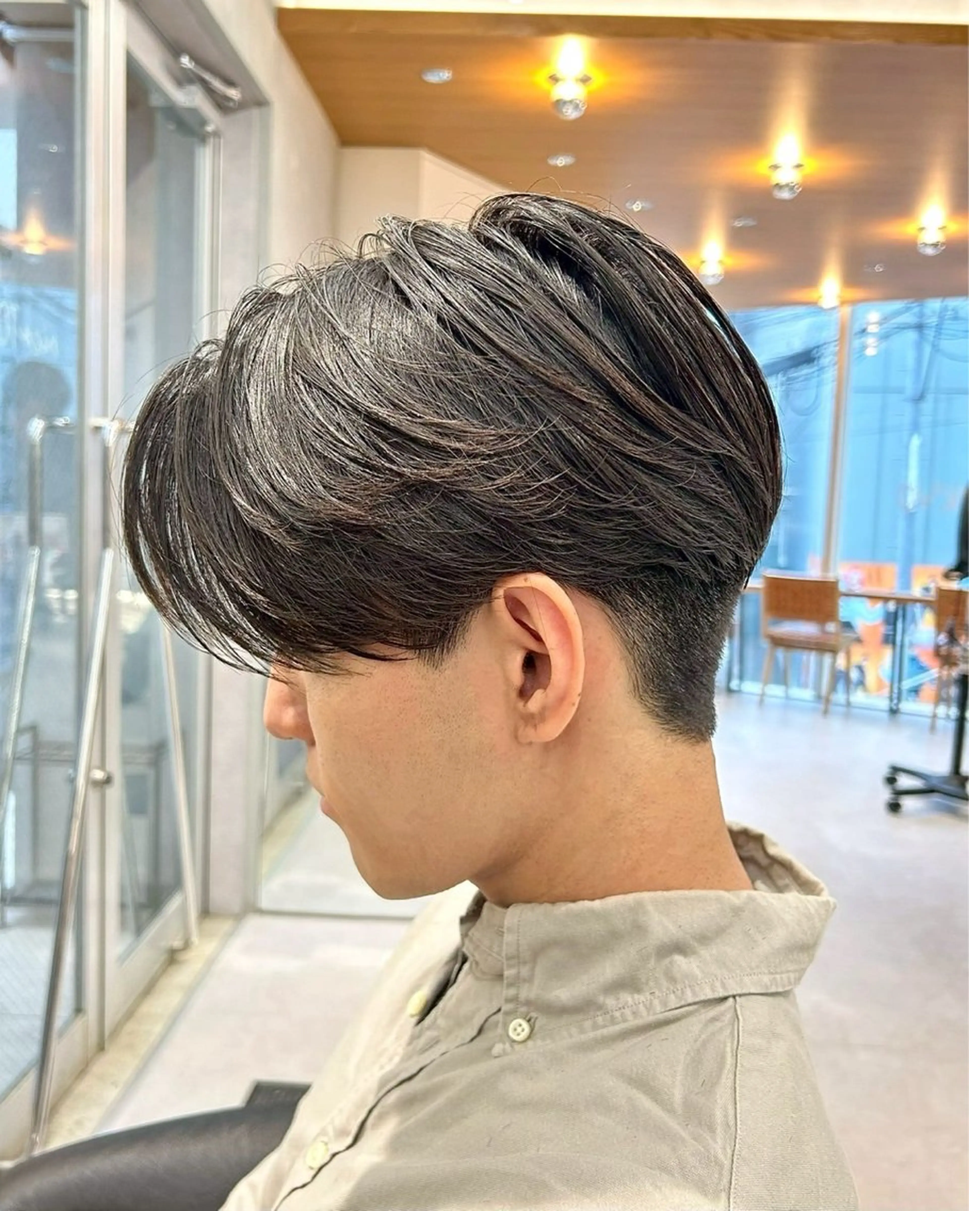 メンズ カット 縮毛矯正 トリートメント ヘアセット 表参道/センター パート/SOTAのヘアスタイル