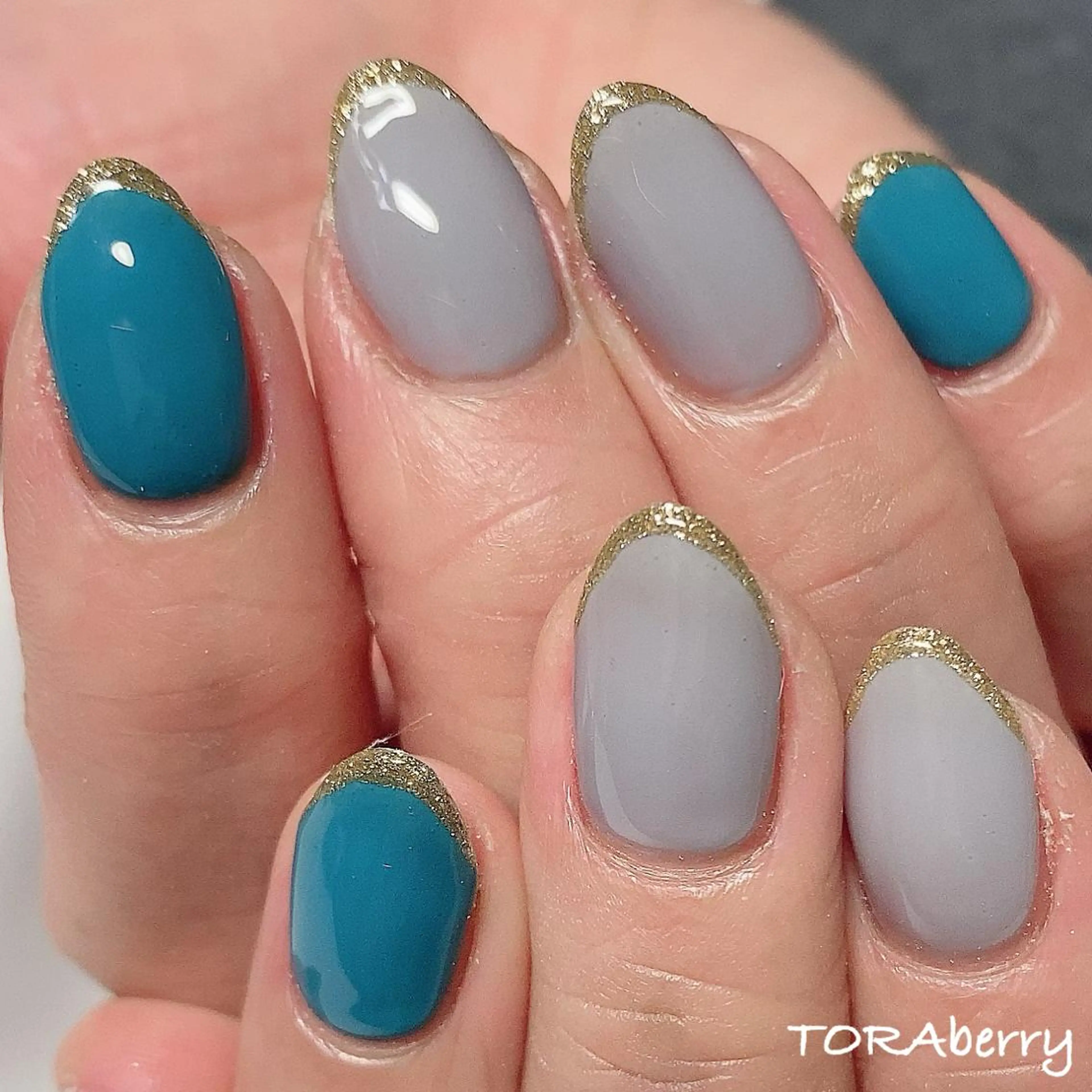 ネイル ラメ(グリッター) ハンドネイル ネイリスト なつみのネイルデザイン