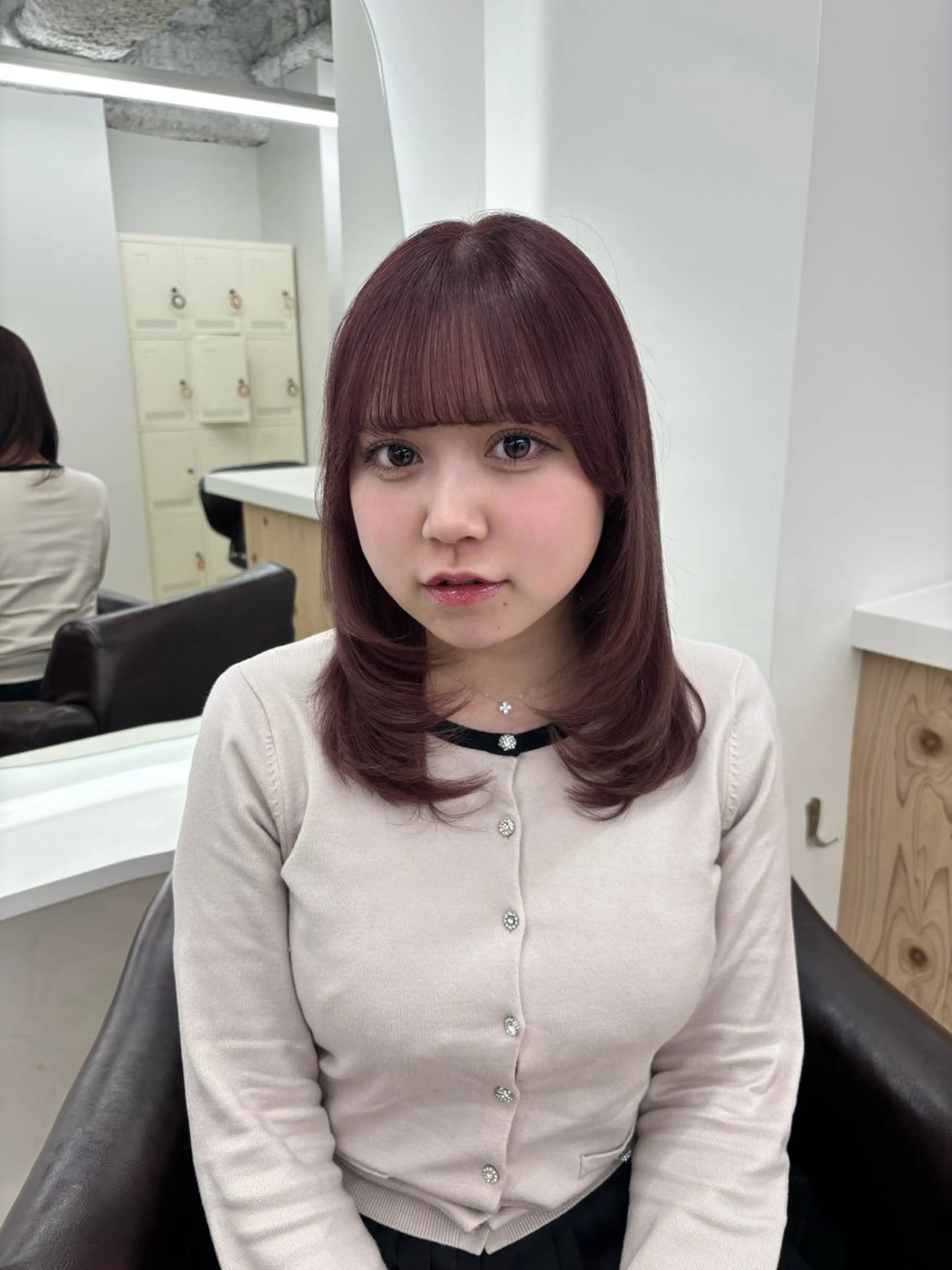 ミディアム カラー ヘアカラー Ameri所属・艶髪／韓国ヘア🎀 Kanon︎︎⁺.のヘアスタイル