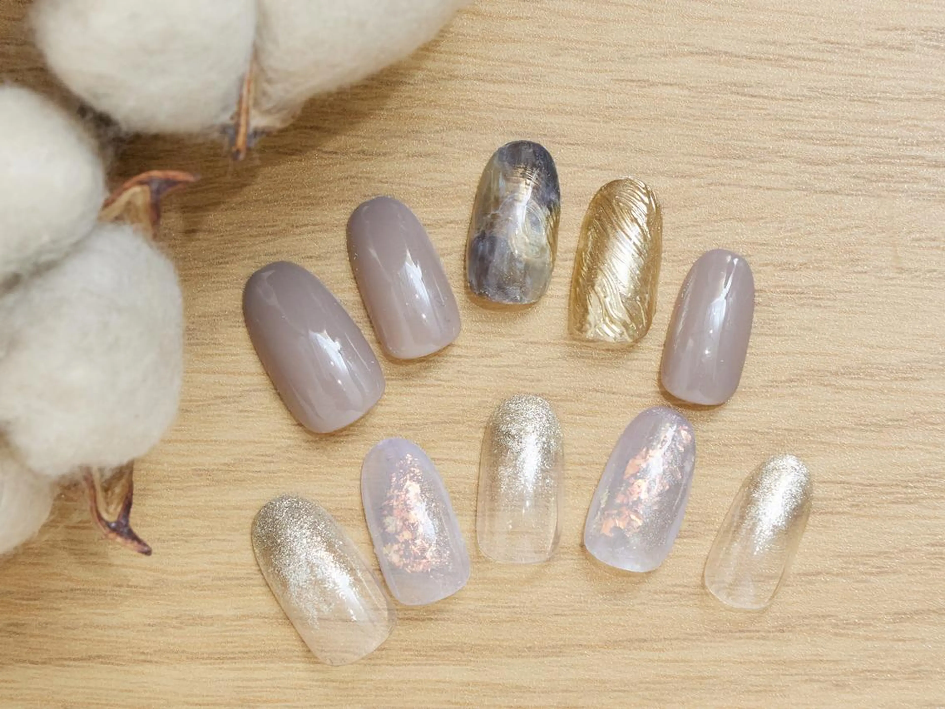 パーマ ニュアンスパーマ ハンドネイル 【パラジェル認定】 newiネイル京橋のネイルデザイン