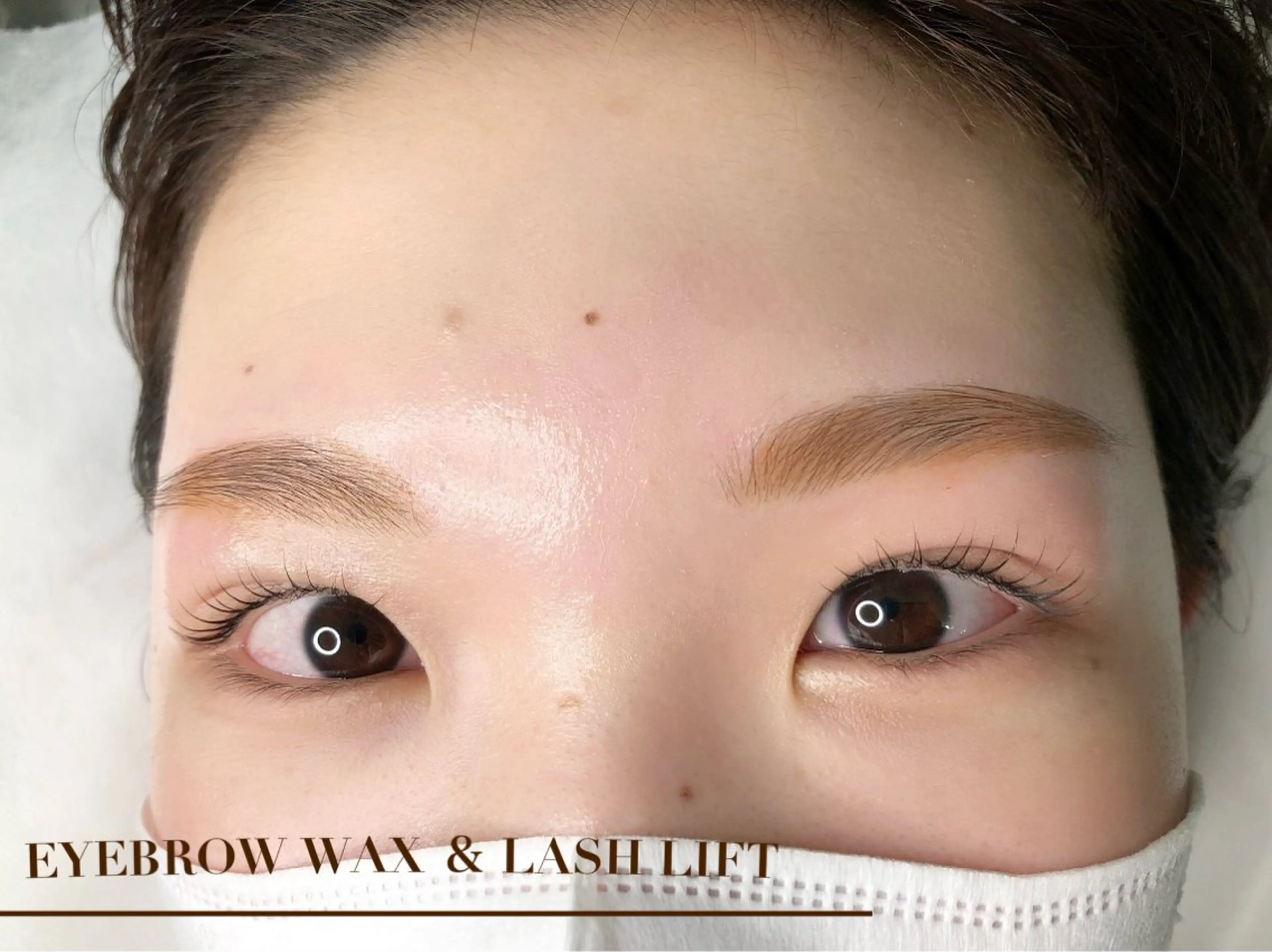 人気No.1メニュー👑眉毛ワックススタイリング🥣＋パリジェンヌ👀✨￥8600▷▶￥6600の写真