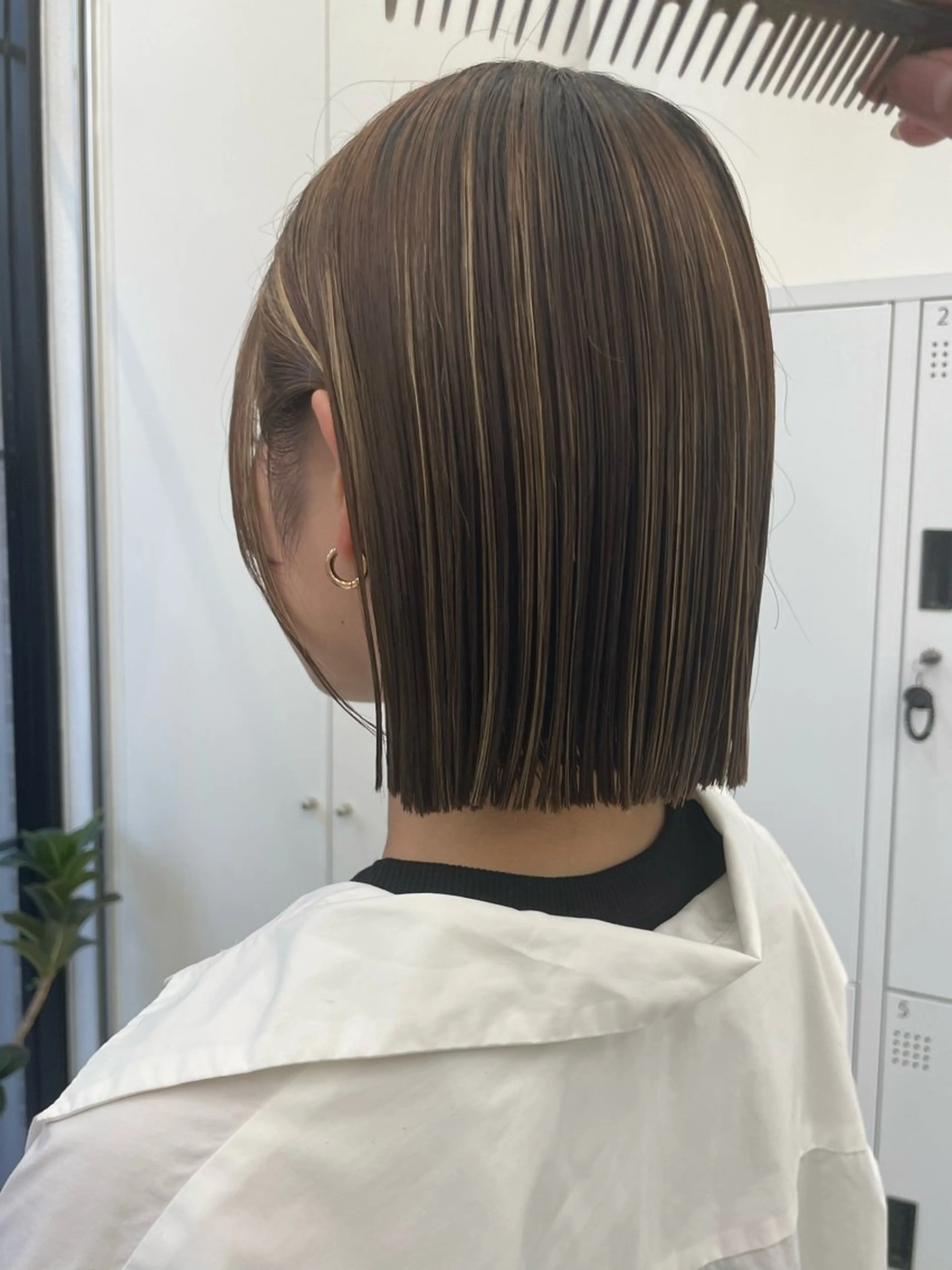 ミディアム ボブ ショートカット 瑠輝のヘアスタイル