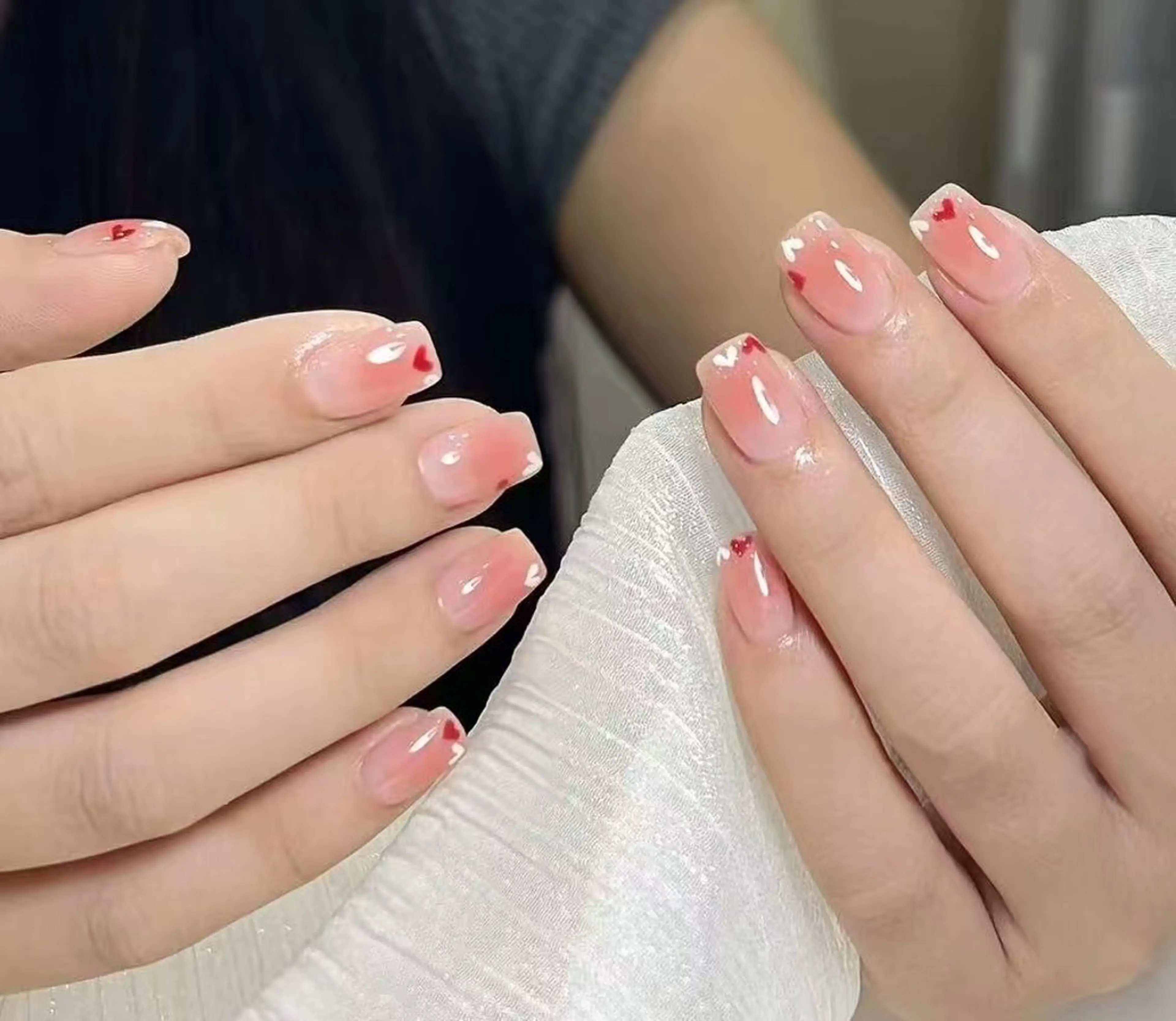 ネイル オーロラネイル フラワーネイル フットネイル フレンチネイル ジェルネイル ハンドネイル BabyYouMi ねねのネイルデザイン