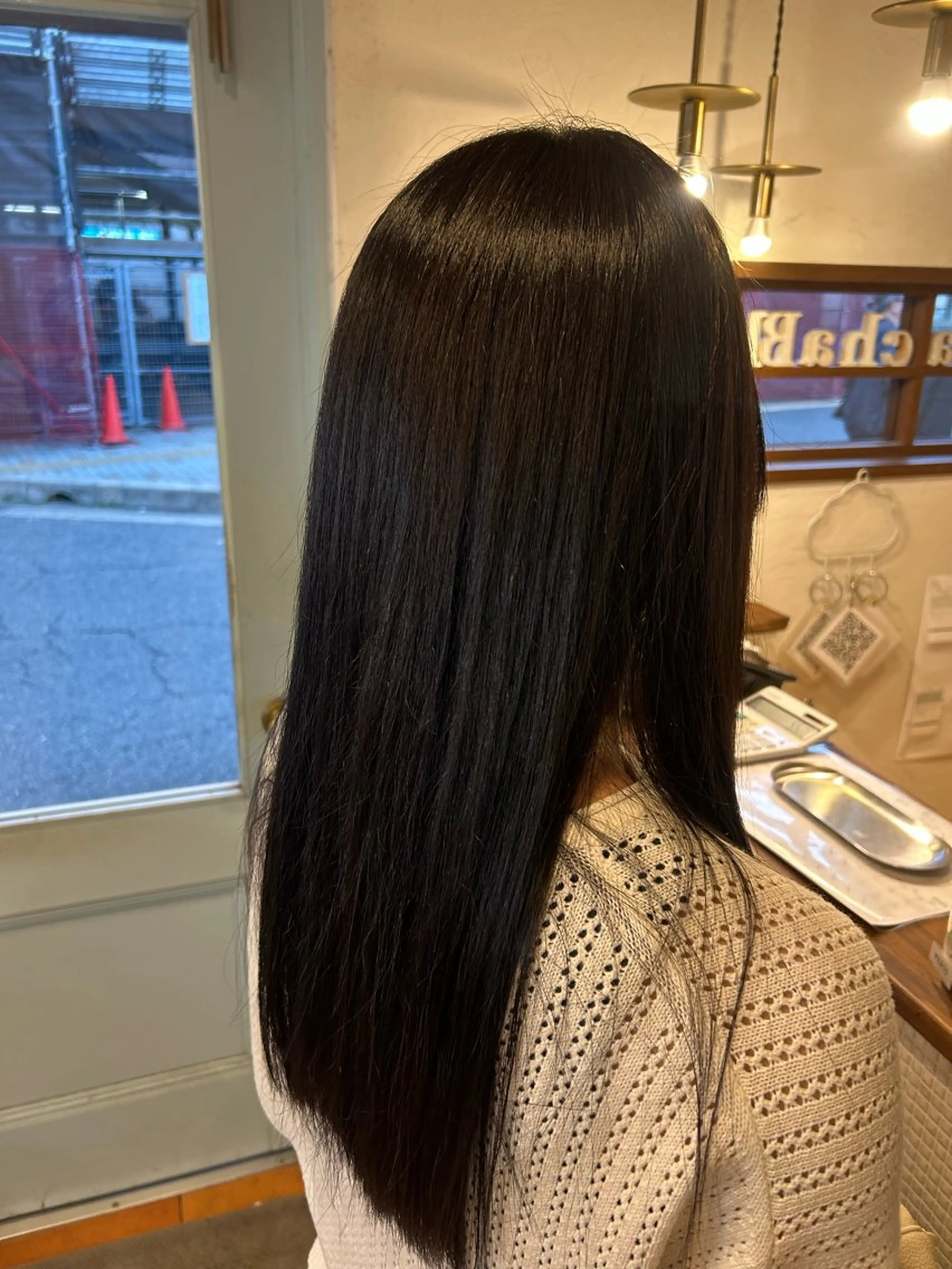 セミロング カラー 徳 永のヘアスタイル