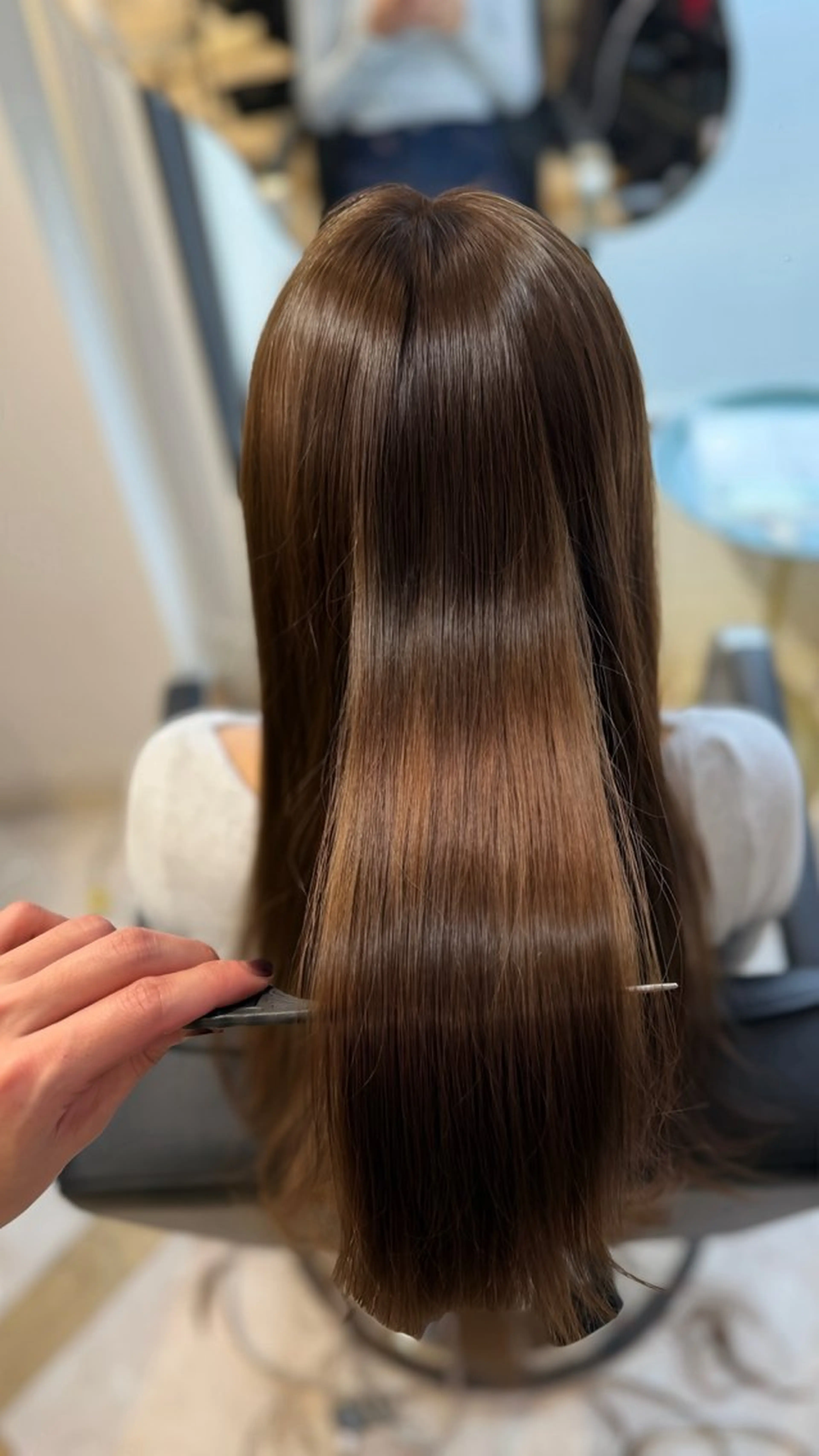 ロング カラー ヘアカラー トリートメント せいと/レイヤー/ ハイトーン/艶髪のヘアスタイル