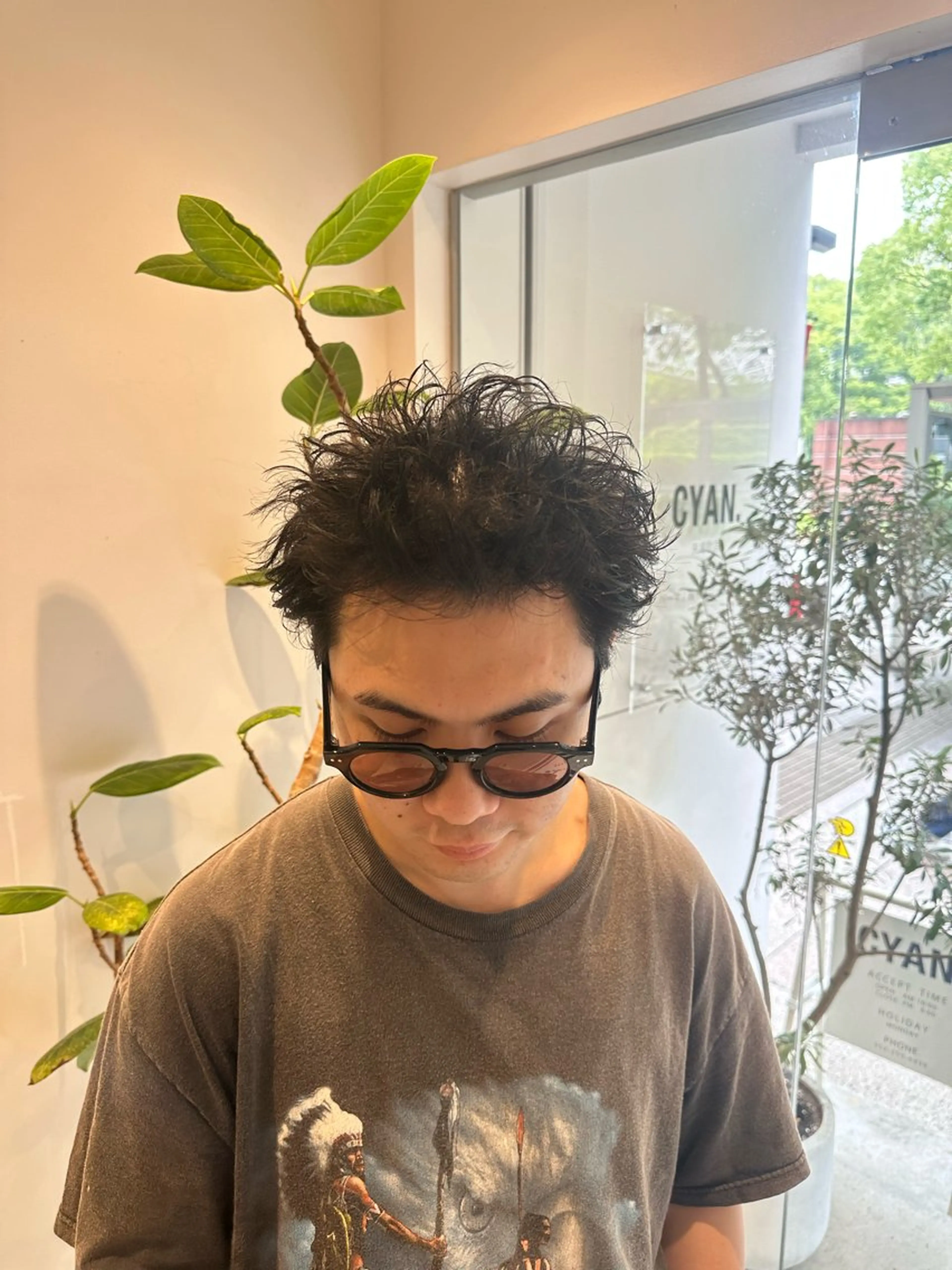 ショート パーマ メンズ 井村 晃琉のヘアスタイル