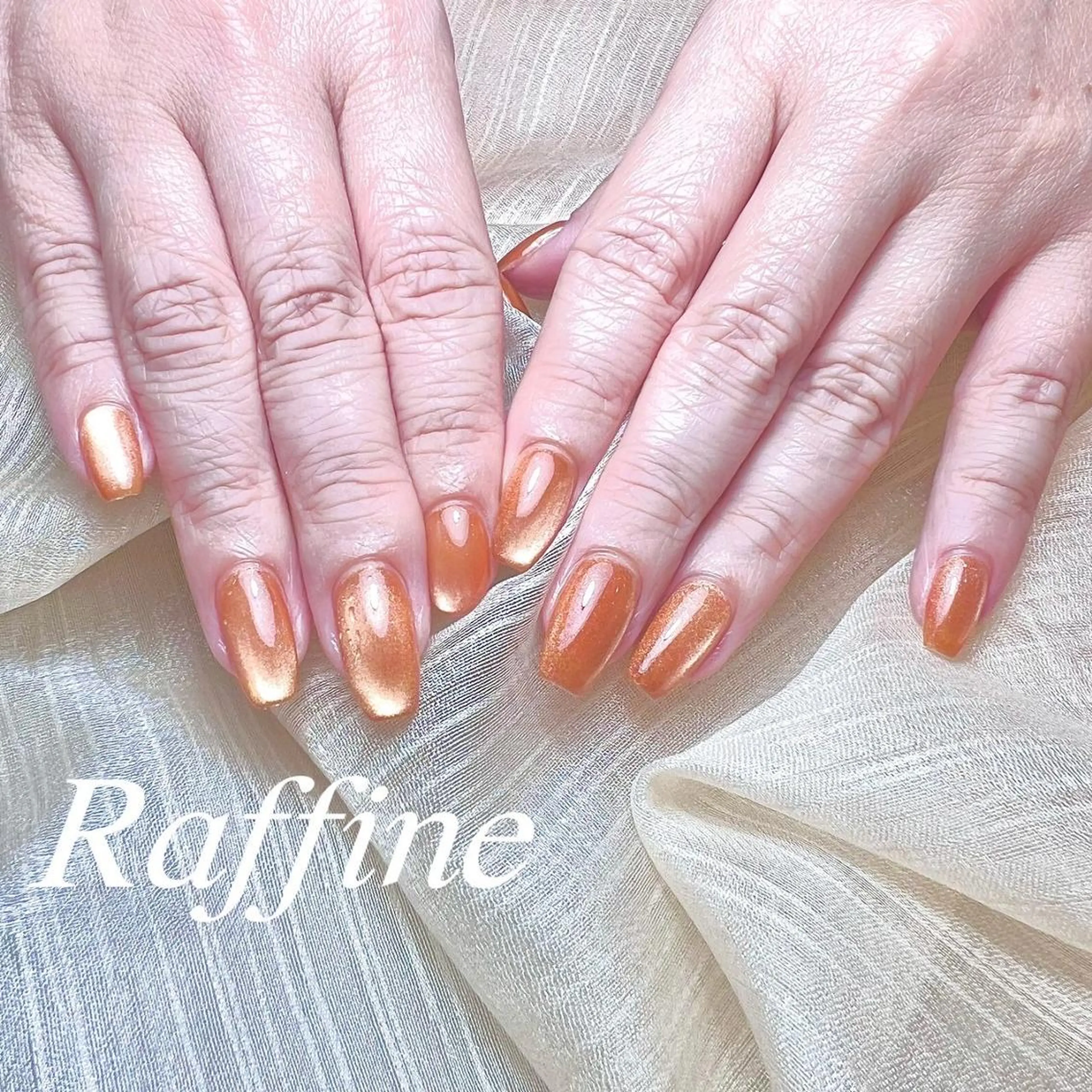 ネイル RAFFINE 月🦋🩵のネイルデザイン