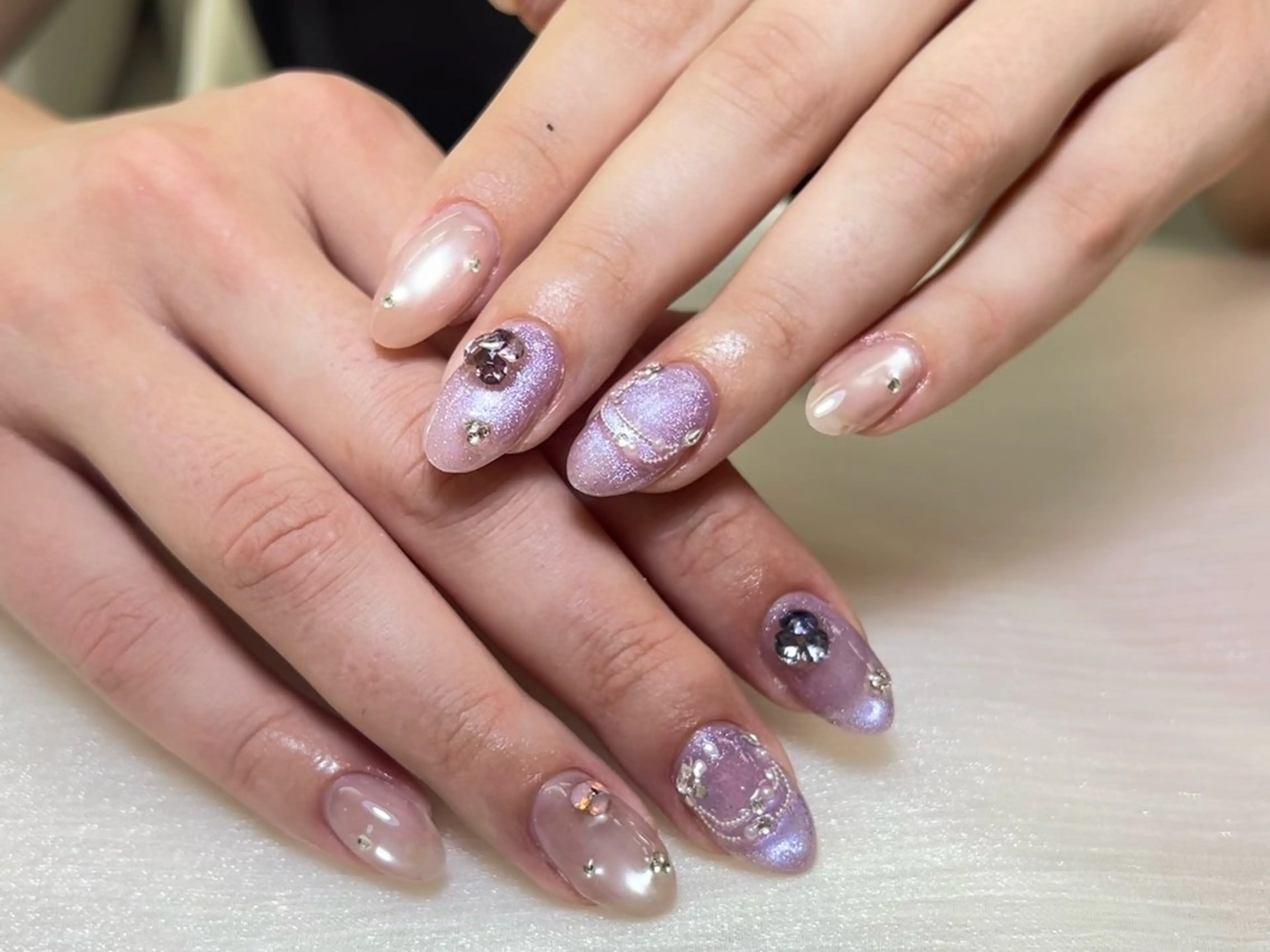 【初回オフ無料】自爪持ち込みデザインゴージャスの写真