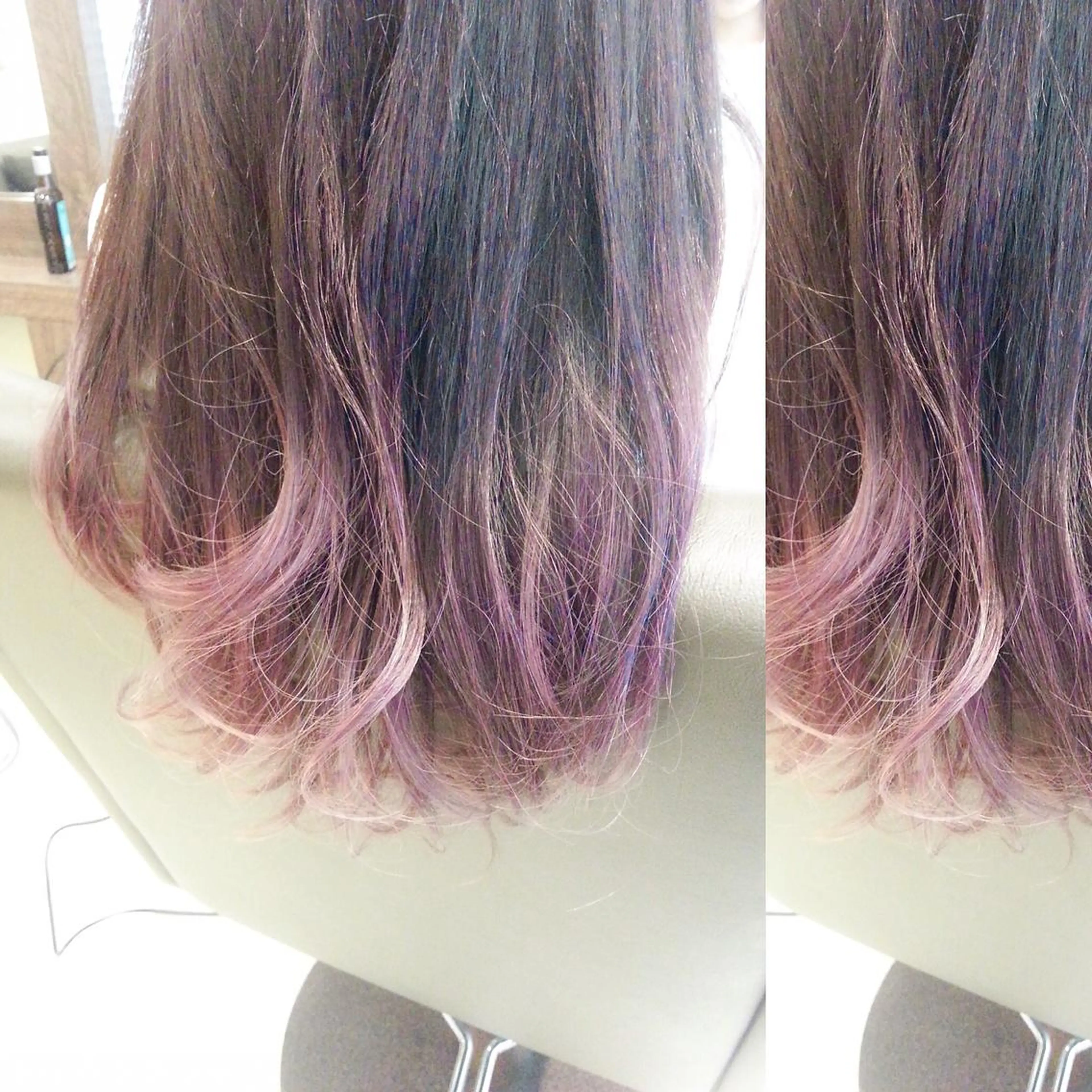 セミロング カラー ブリーチ 透明感カラー グラデーションカラー 外国人風カラー 髪質改善&韓国風特化 型サロン ミシェリーのヘアスタイル