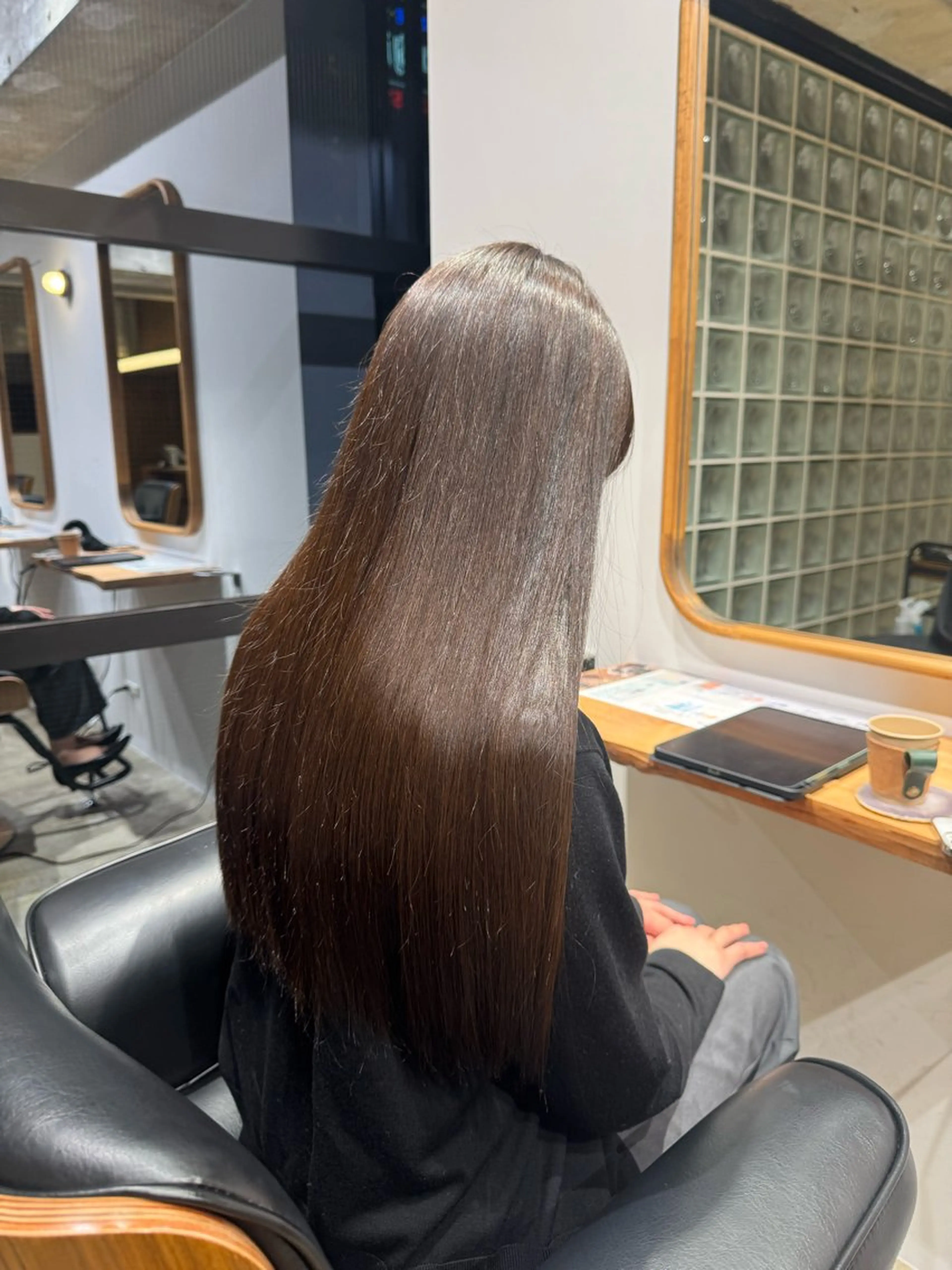 カラー ブラウンカラー ヘアカラー 名駅/酸性ストレート /ワンカラー/アヤハのヘアスタイル