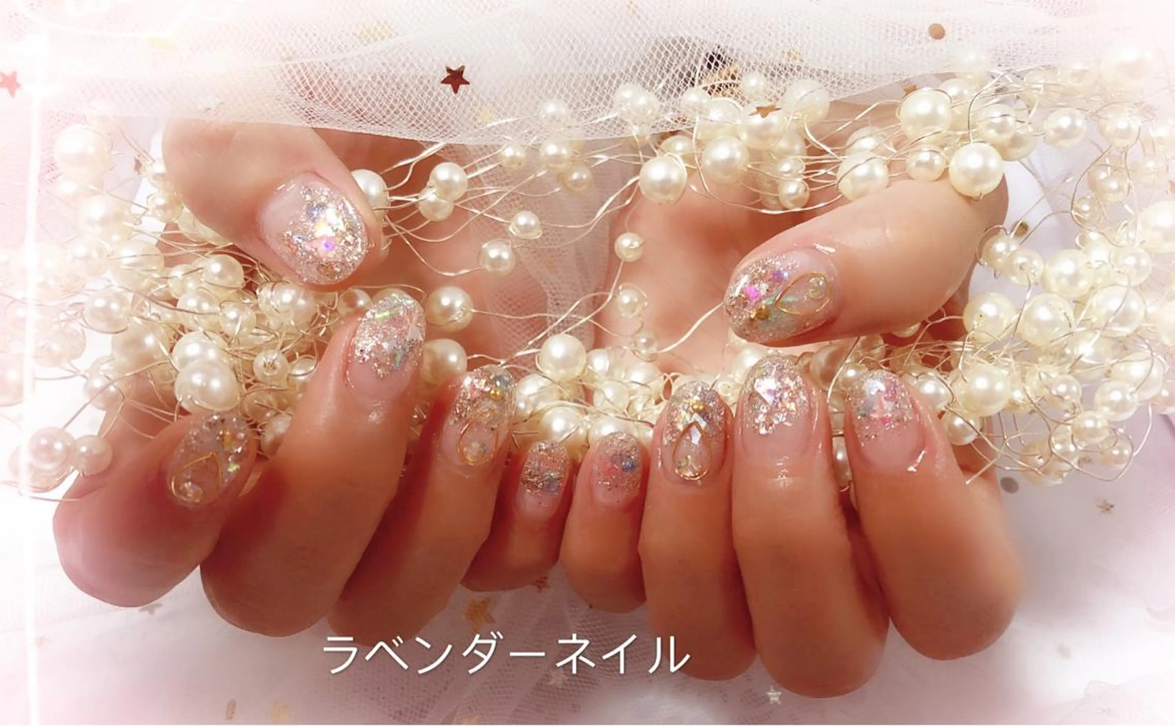 ネイル ラベンダー💖日暮里 ルル💖ネイルのネイルデザイン