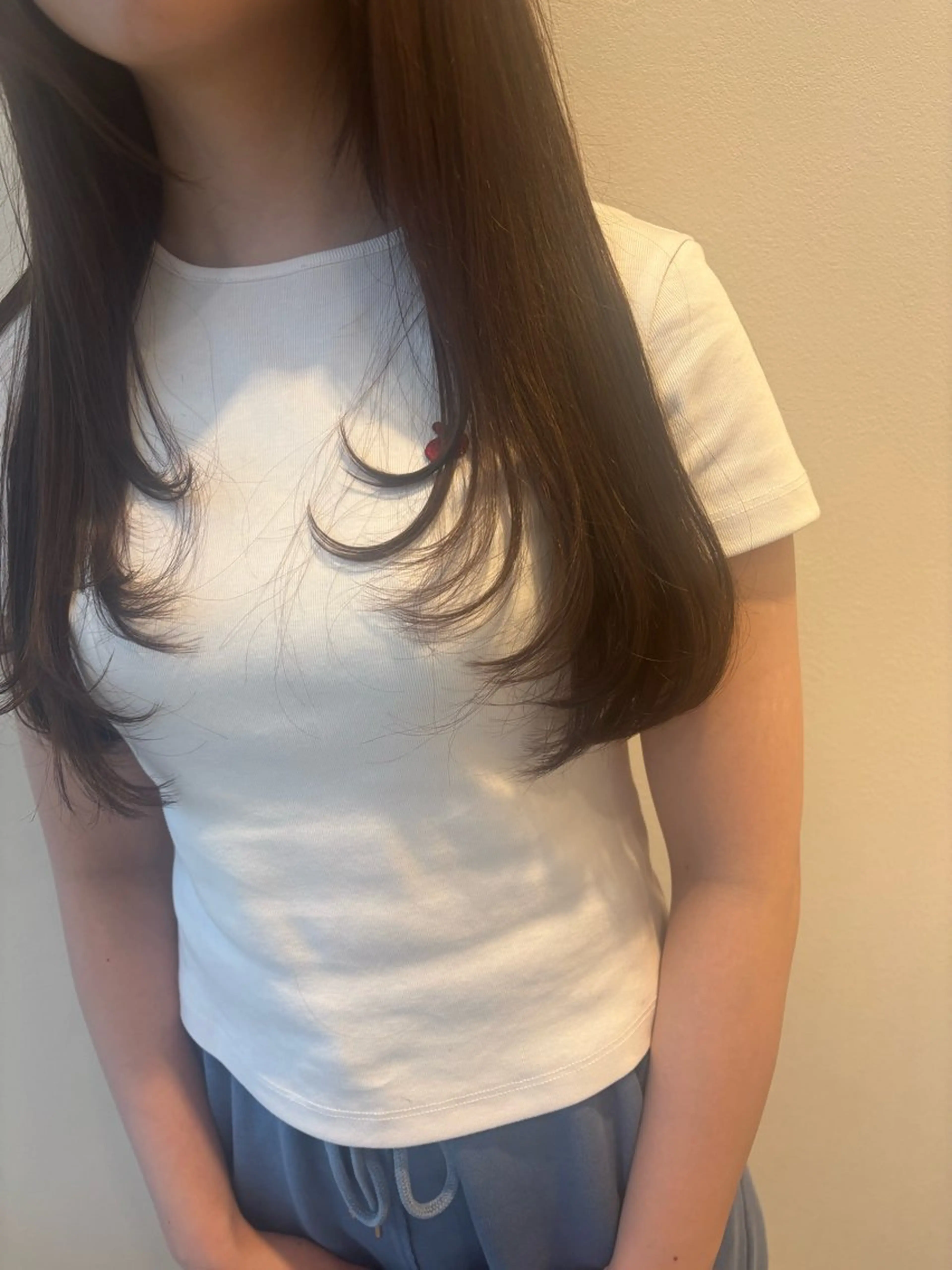 ロング レイヤーカット 堀 ゆきみのヘアスタイル