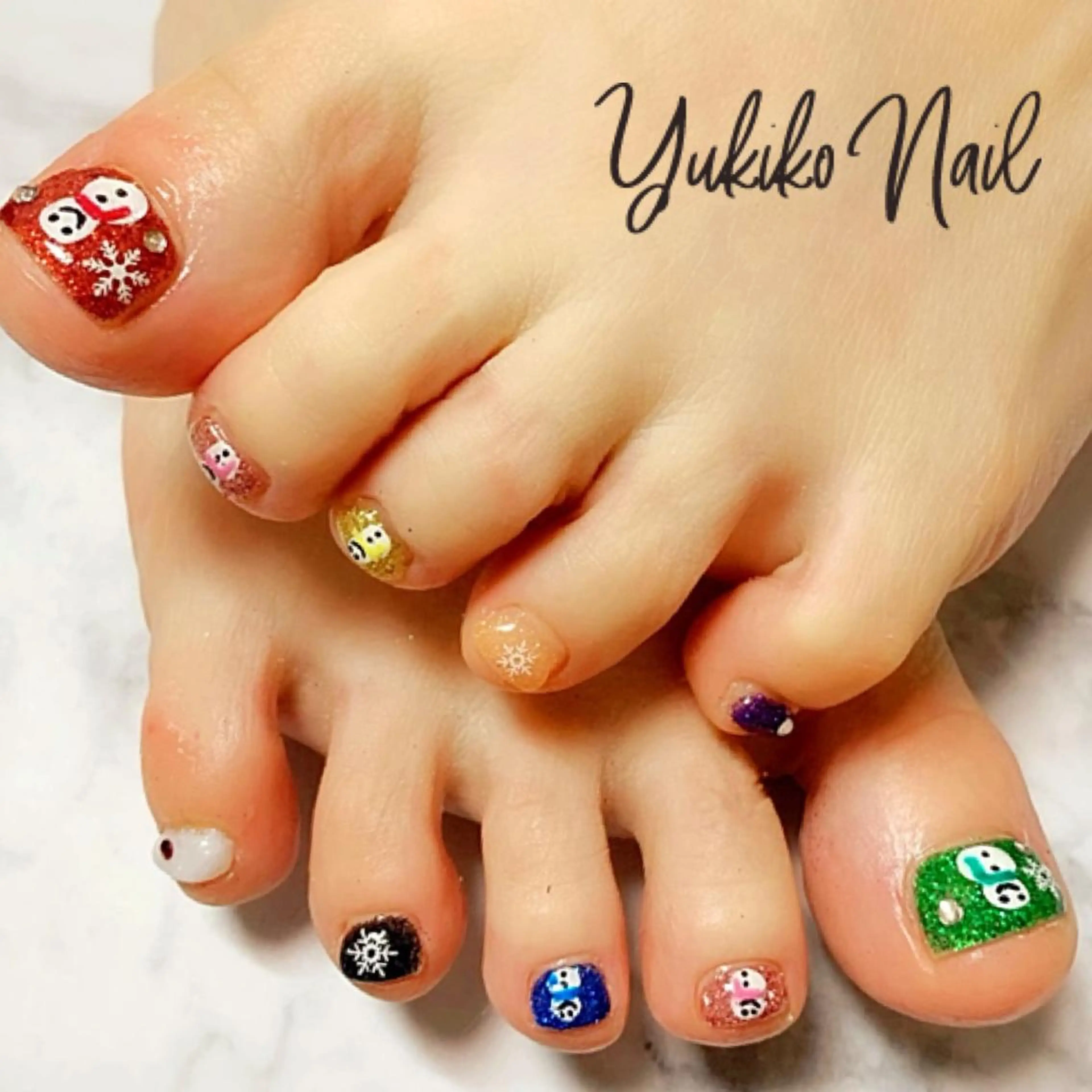 ネイル フットネイル 持ち込み ユキコ ネイルのネイルデザイン