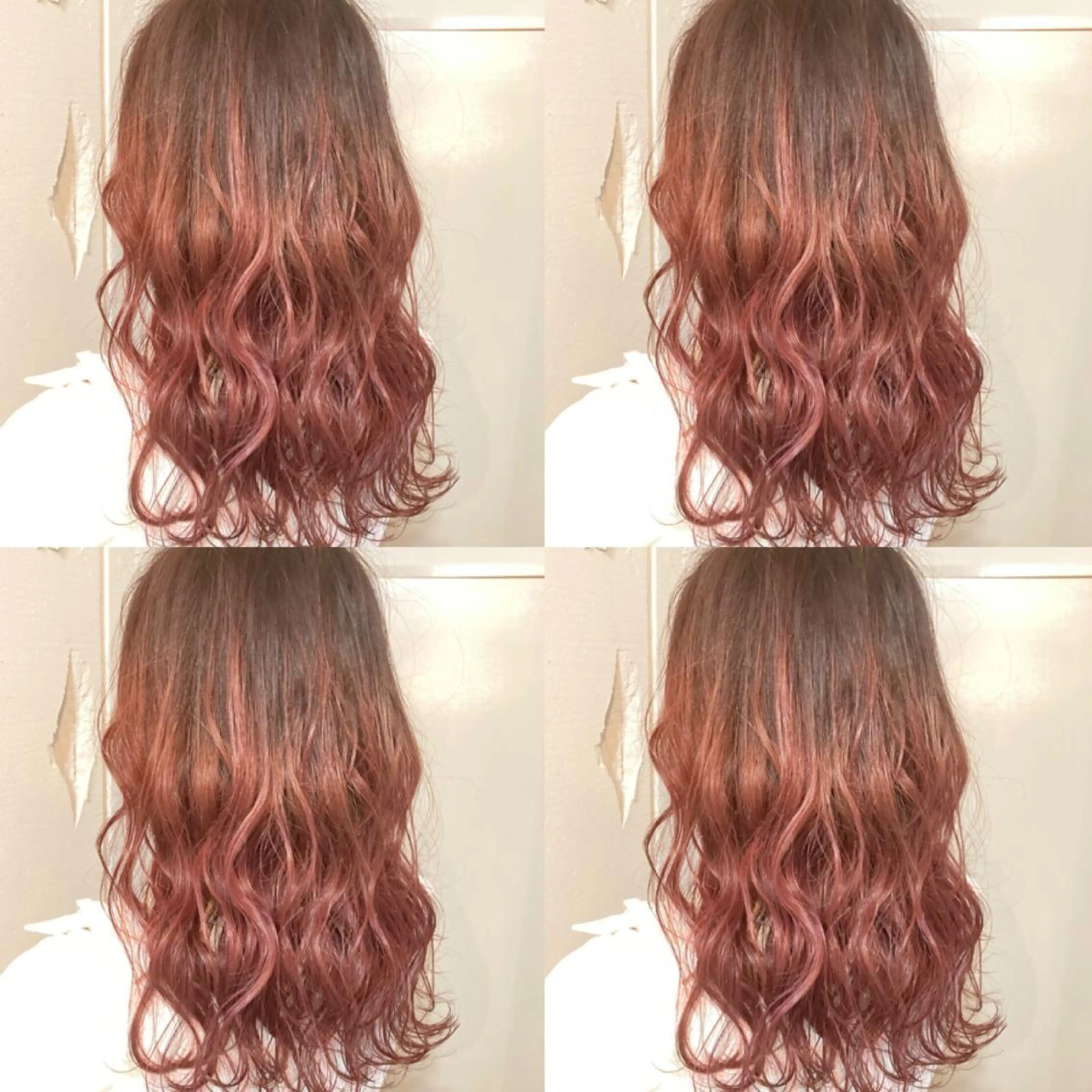 セミロング カラー ピンクカラー Miku❇️ フェイスレイヤーのヘアスタイル