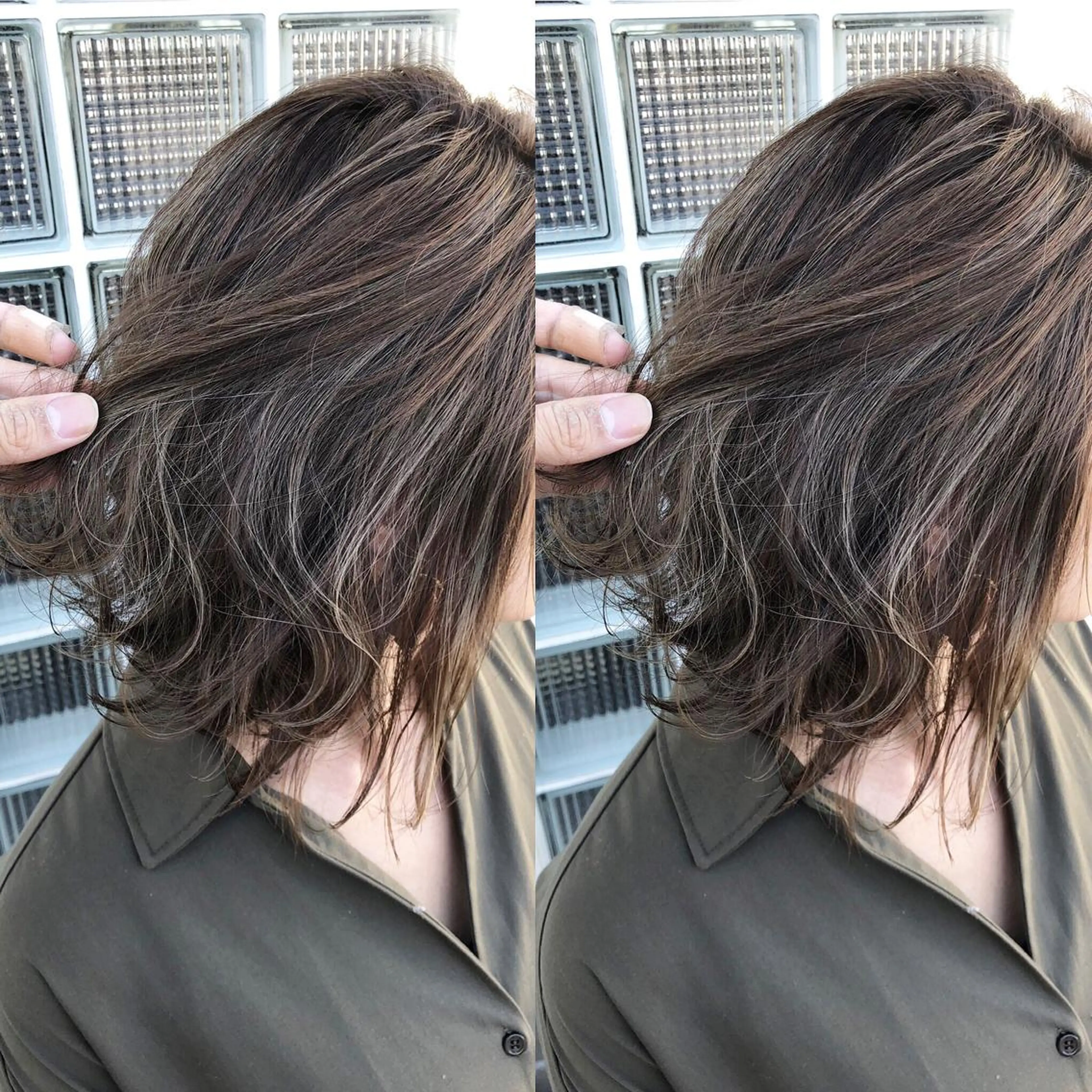 ミディアム カラー 具志 正太のヘアスタイル