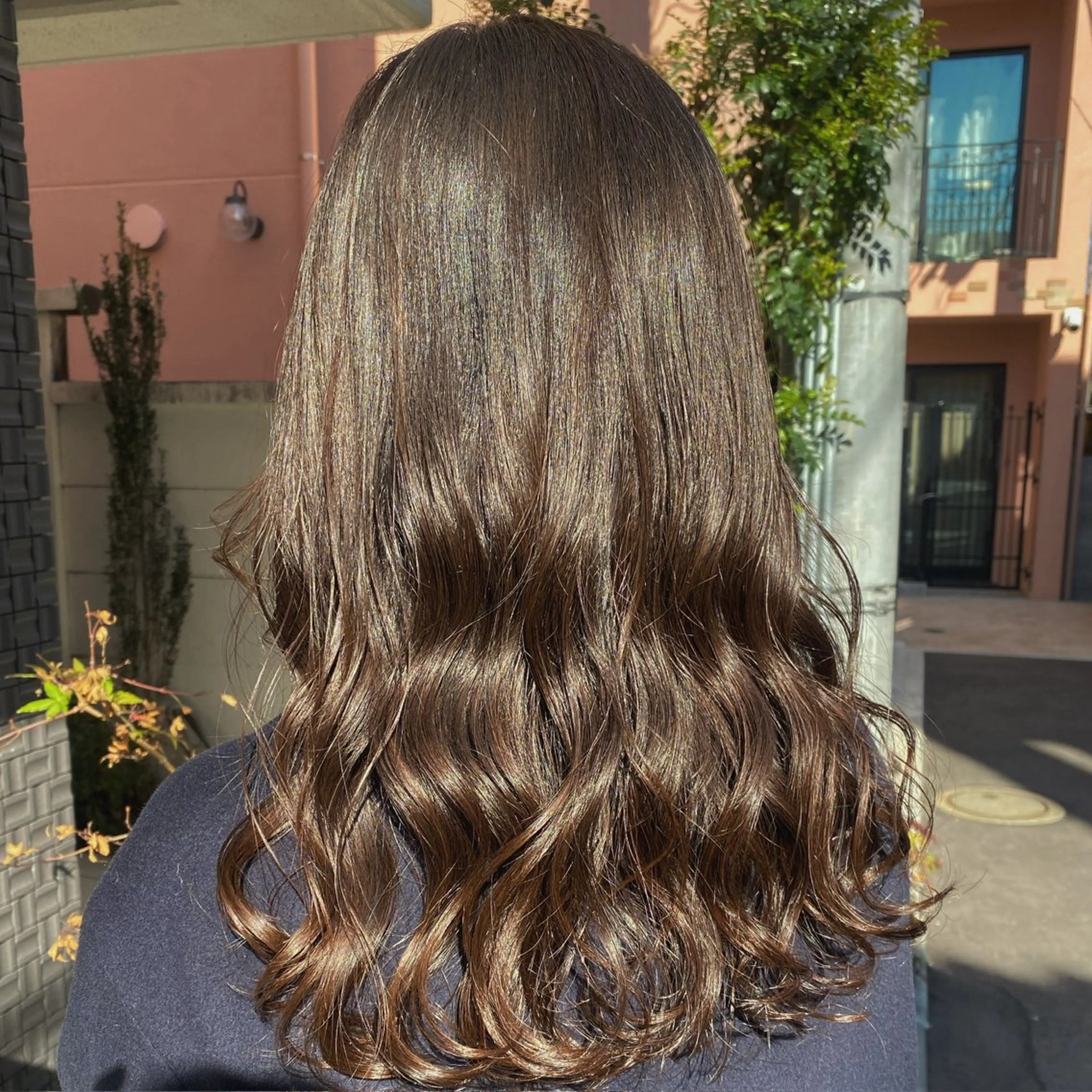 セミロング カラー ブラウンカラー チョコレートブラウン ヘアカラー トリートメント グレージュ/透明感/ 韓国ヘア/RISAのヘアスタイル