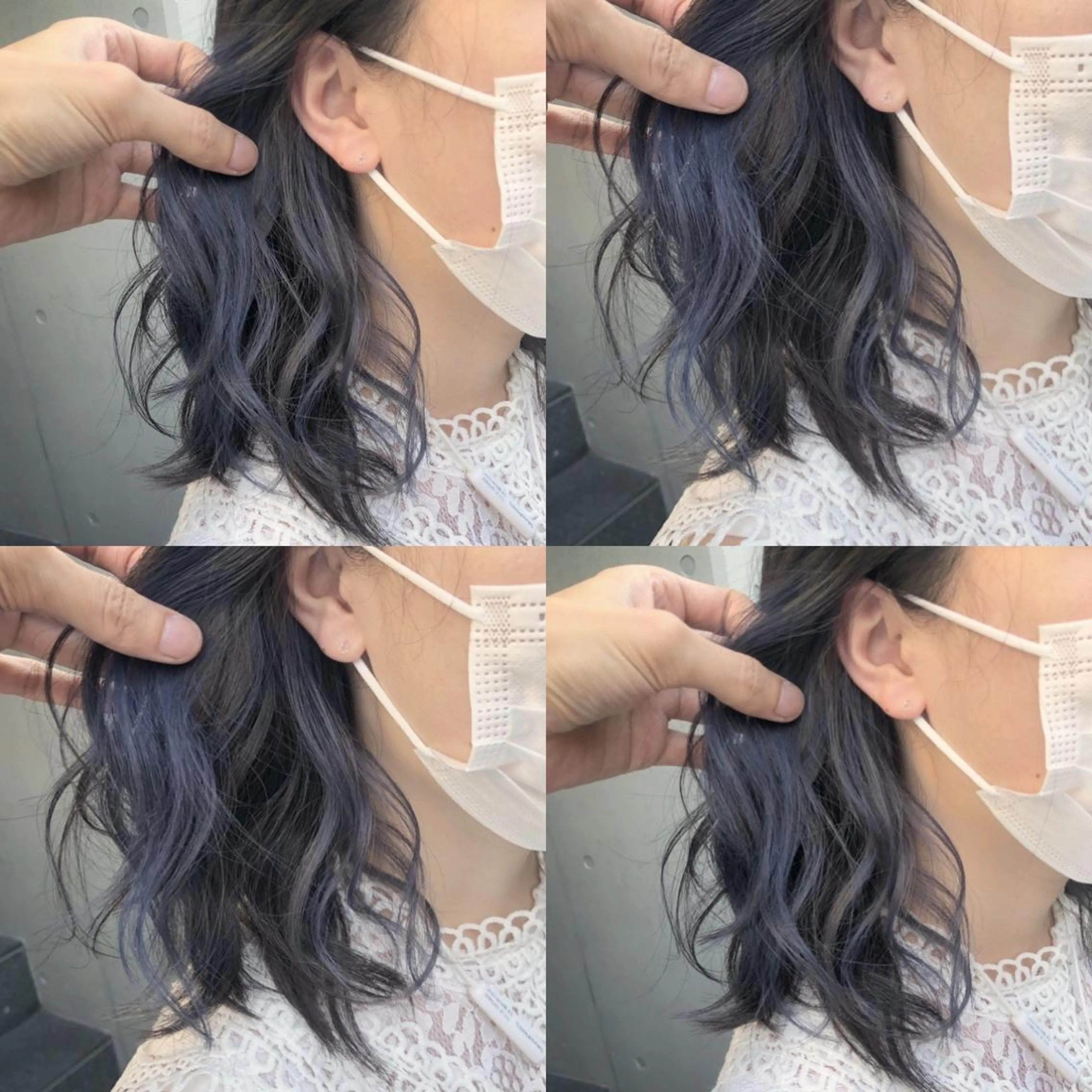 ミディアム カラー バレイヤージュ ミストバング ブリーチ ケアブリーチ デザインカラー カット ヘアカラー トリートメント 原宿サロン代表 デザインカラー伊藤卓のヘアスタイル