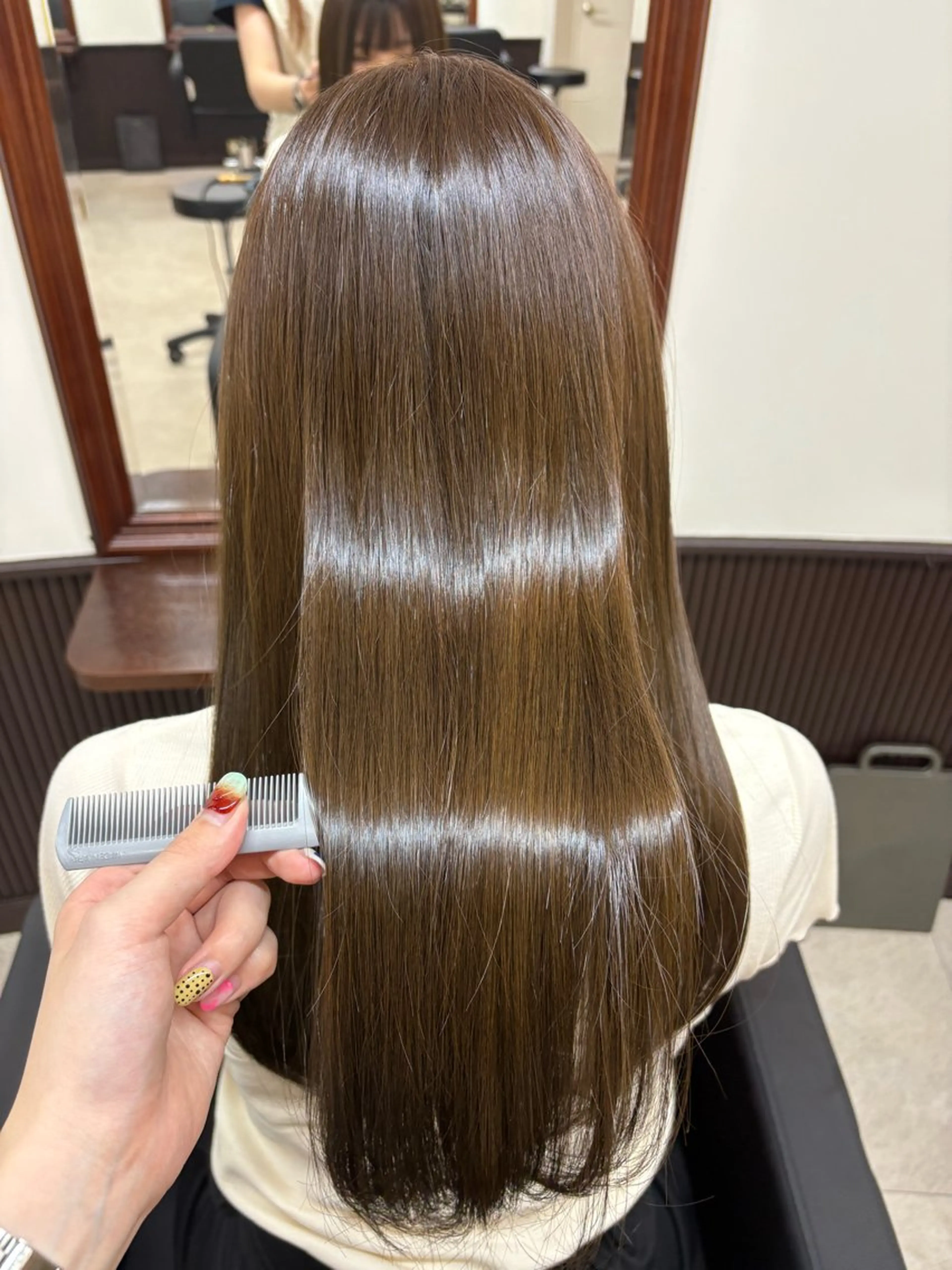 ロング カラー 透明感カラー トリートメント ヘアカラー トリートメント SHICUNE /ミホのヘアスタイル