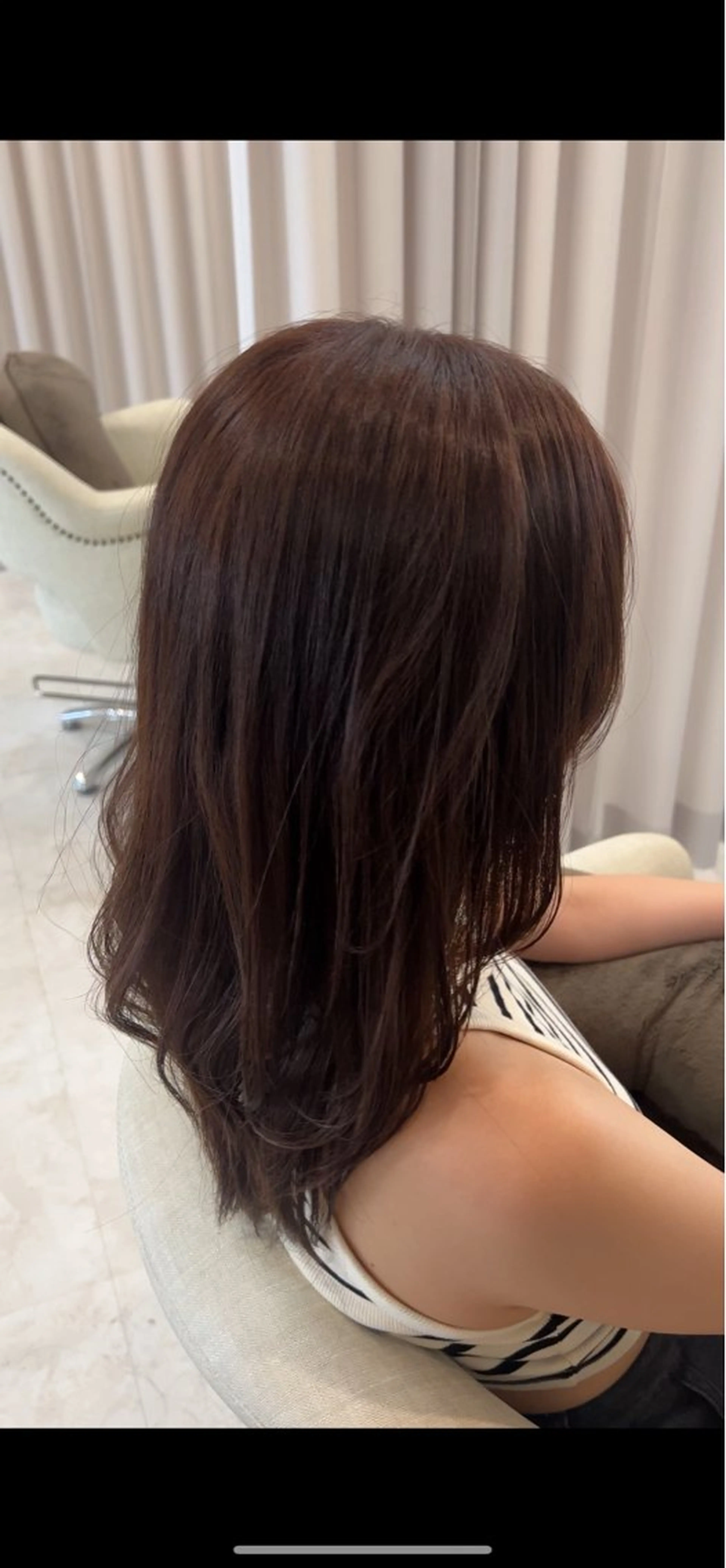 ロング レイヤーカット 小顔カット 山川 綾也のヘアスタイル