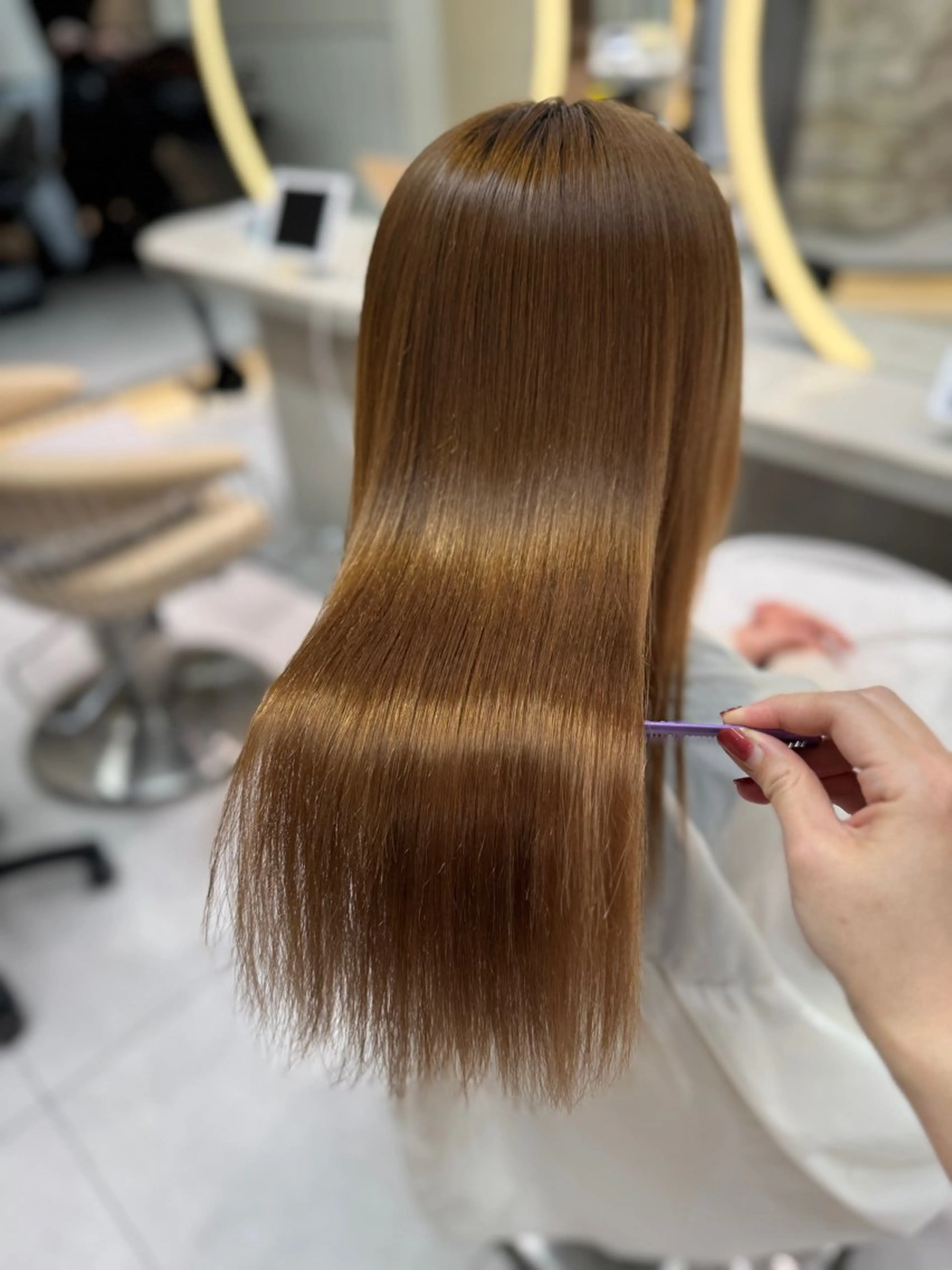 セミロング ブリーチなしWカラー ヘアセット🎀はるかのヘアスタイル