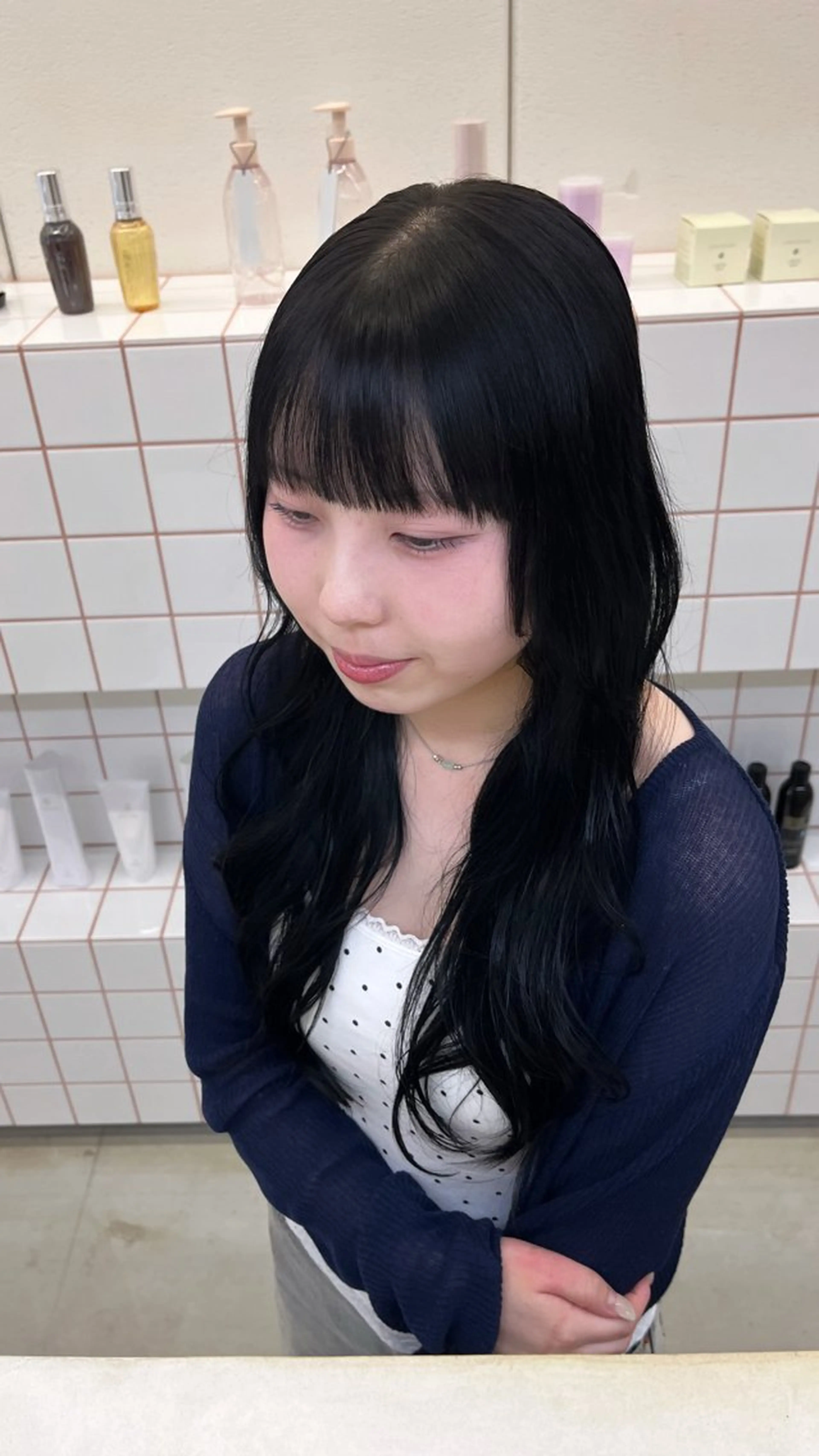 ロング カラー ヘアカラー トリートメント 🌼花屋併設🌼 木下奈々望のヘアスタイル