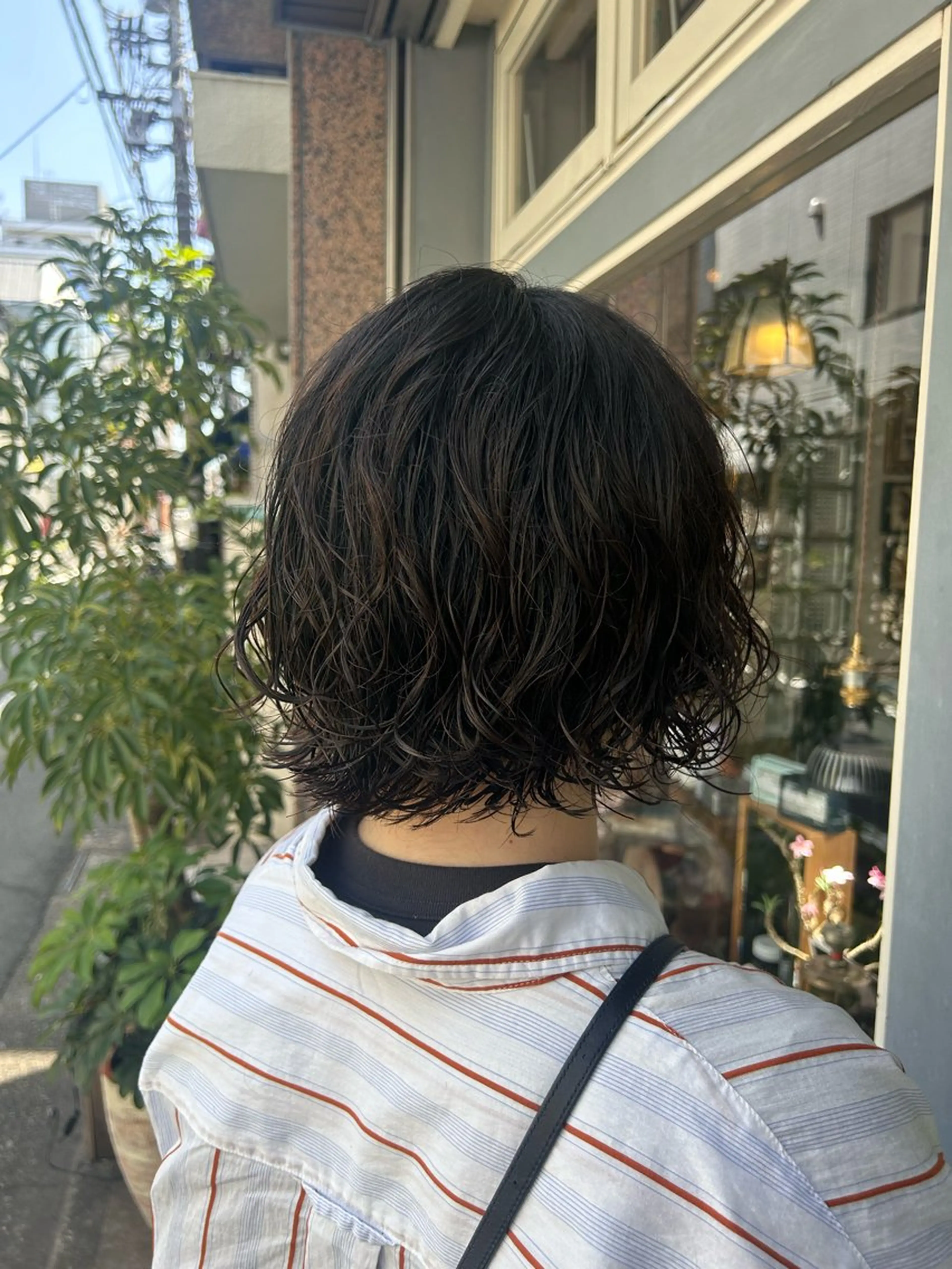 ショート パーマ カット パーマ トリートメント 清水千優/パーマ/透 明感カラー/メンズのヘアスタイル