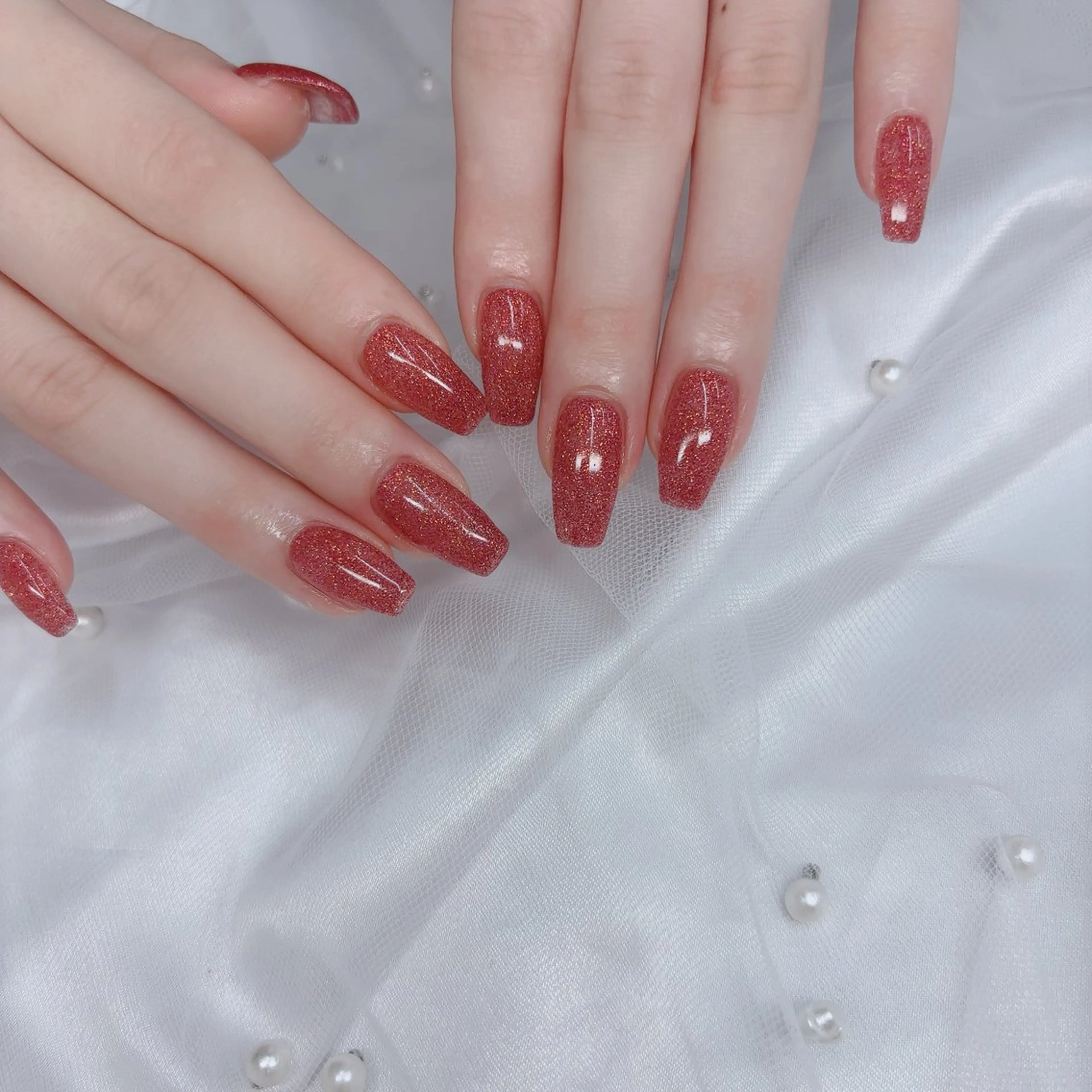 ネイル オーロラネイル フットネイル フレンチネイル ガラスフレンチ 氷ネイル・うるうるネイル ハンドネイル Lance nailのネイルデザイン