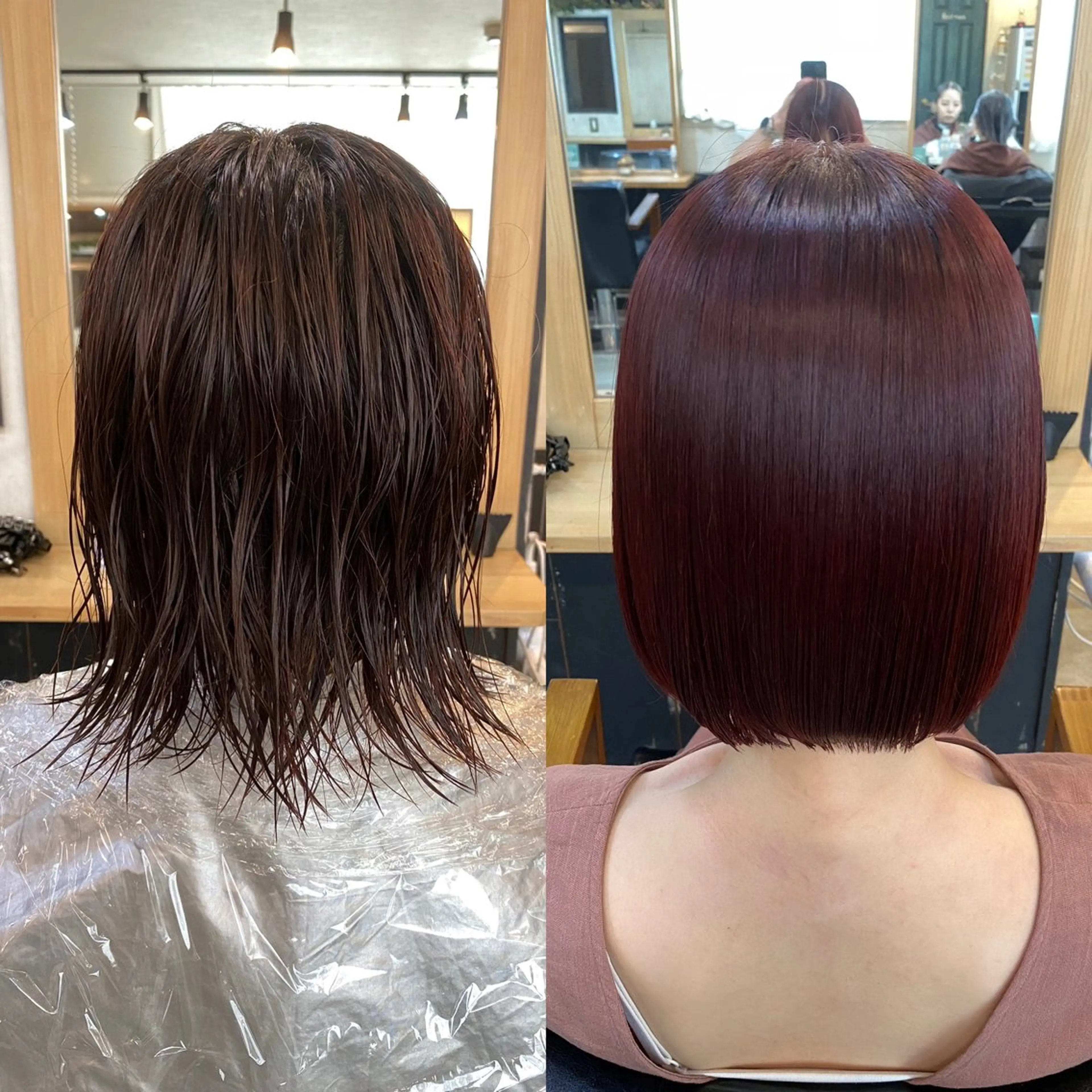 ショート カラー ボブ カット ヘアカラー 縮毛矯正 トリートメント ヘッドスパ ヘアセット 美髪矯正 🌈髪質改善 山下のヘアスタイル