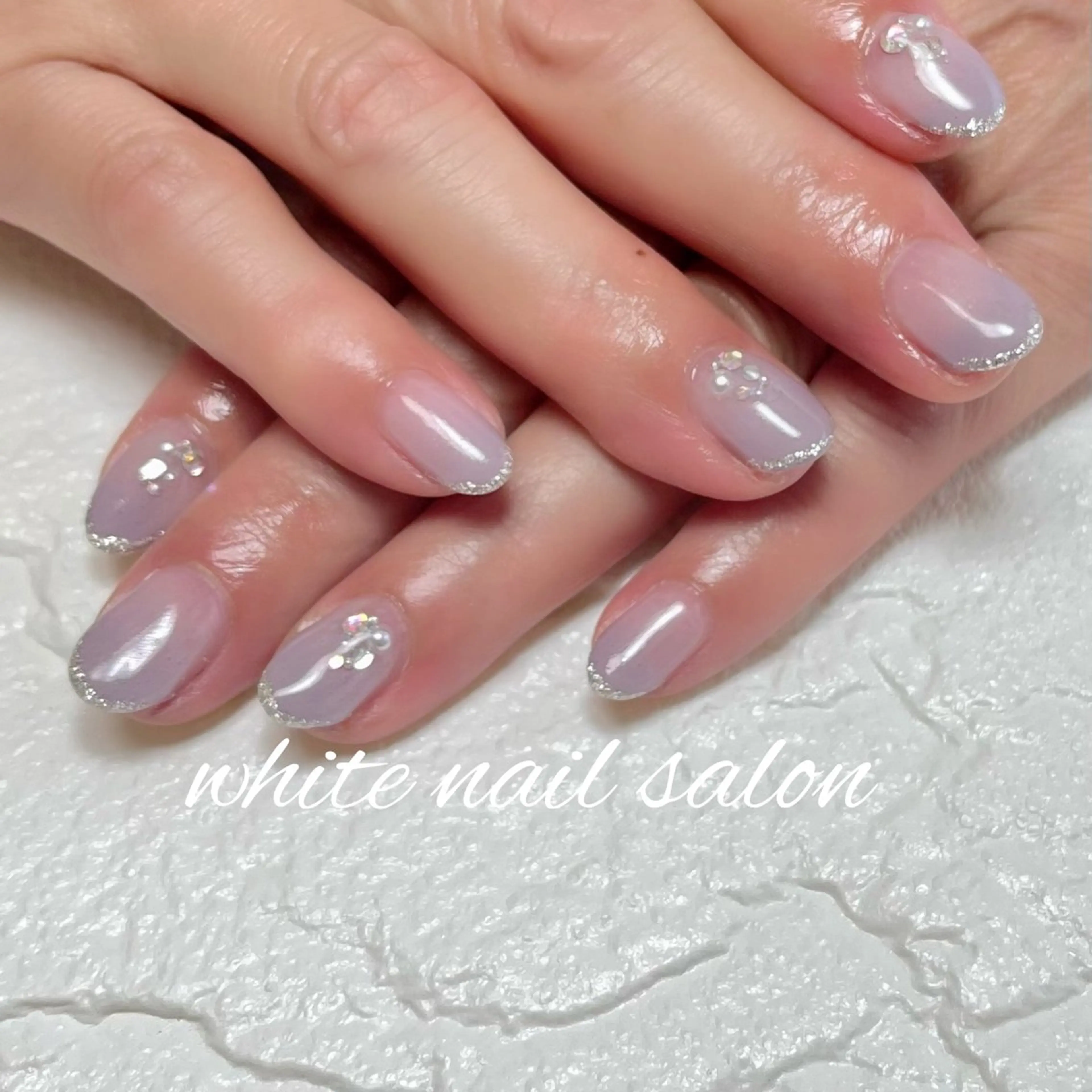 ネイル ラメ(グリッター) ハンドネイル white nail salonのネイルデザイン