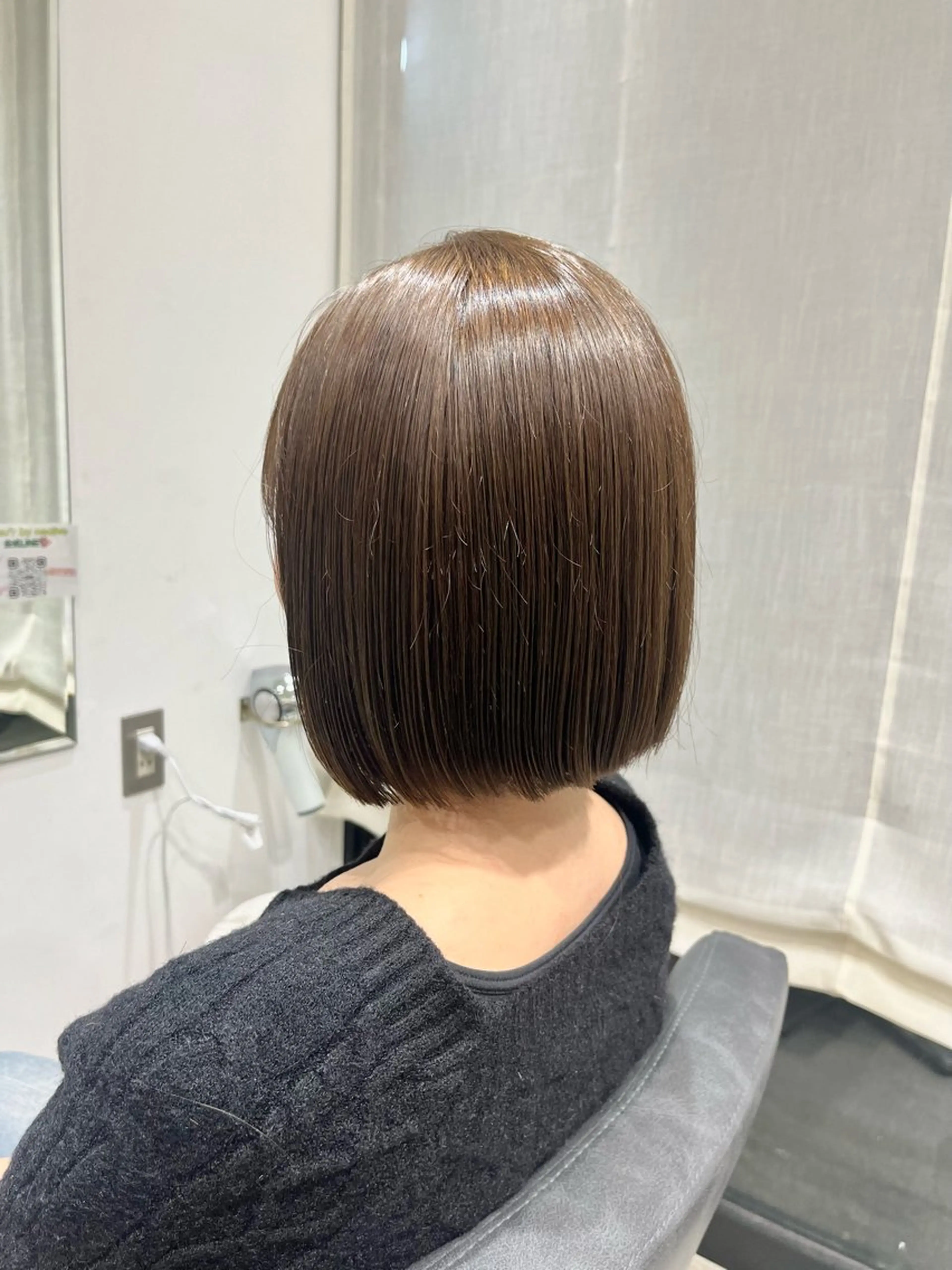 ショート カラー ボブ/美髪矯正 /佐藤　奈巳のヘアスタイル