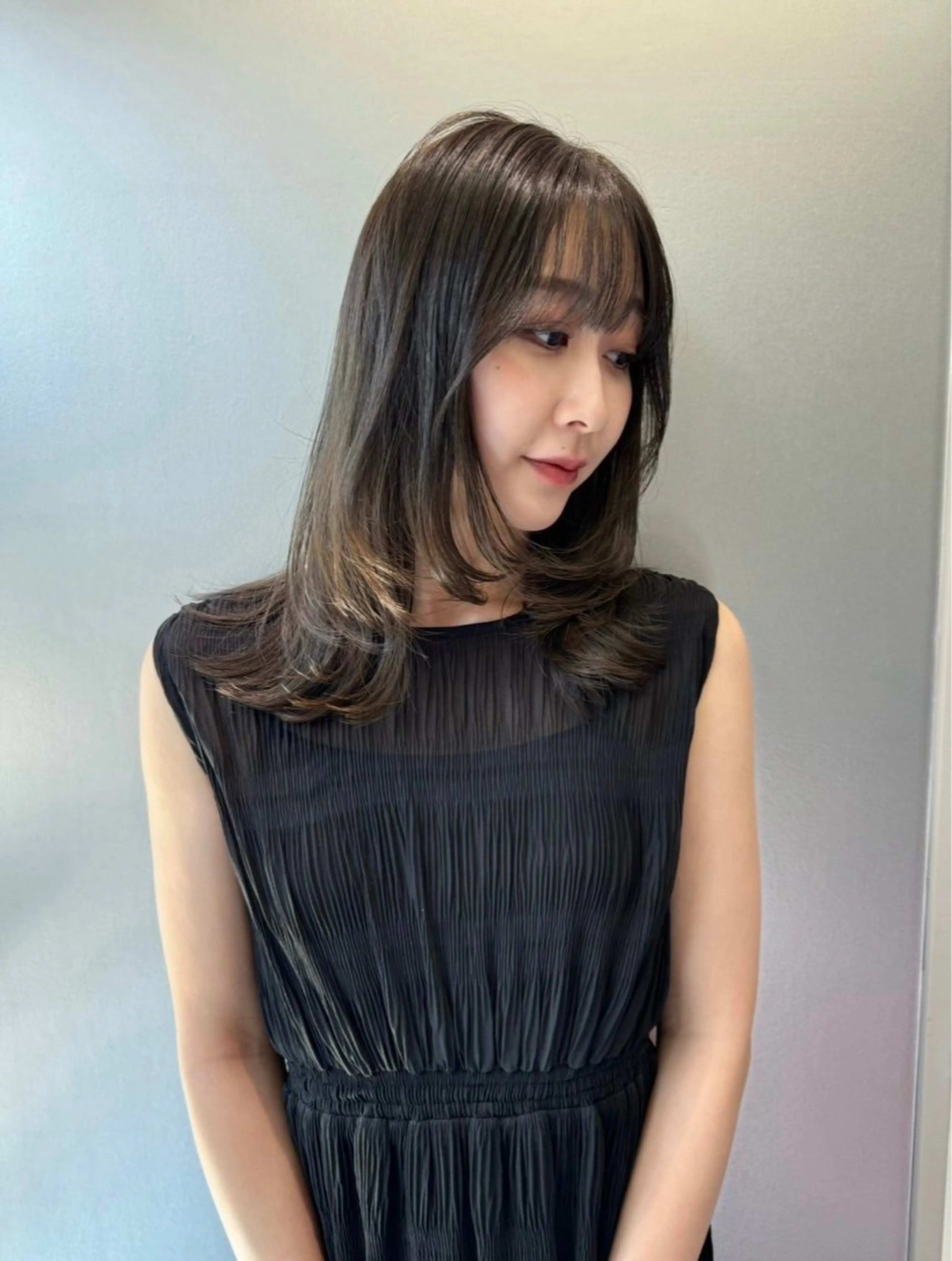 ミディアム カラー 韓国風ヘア レイヤーカット 韓国風艶カラー 🇰🇷🩶/REIのヘアスタイル