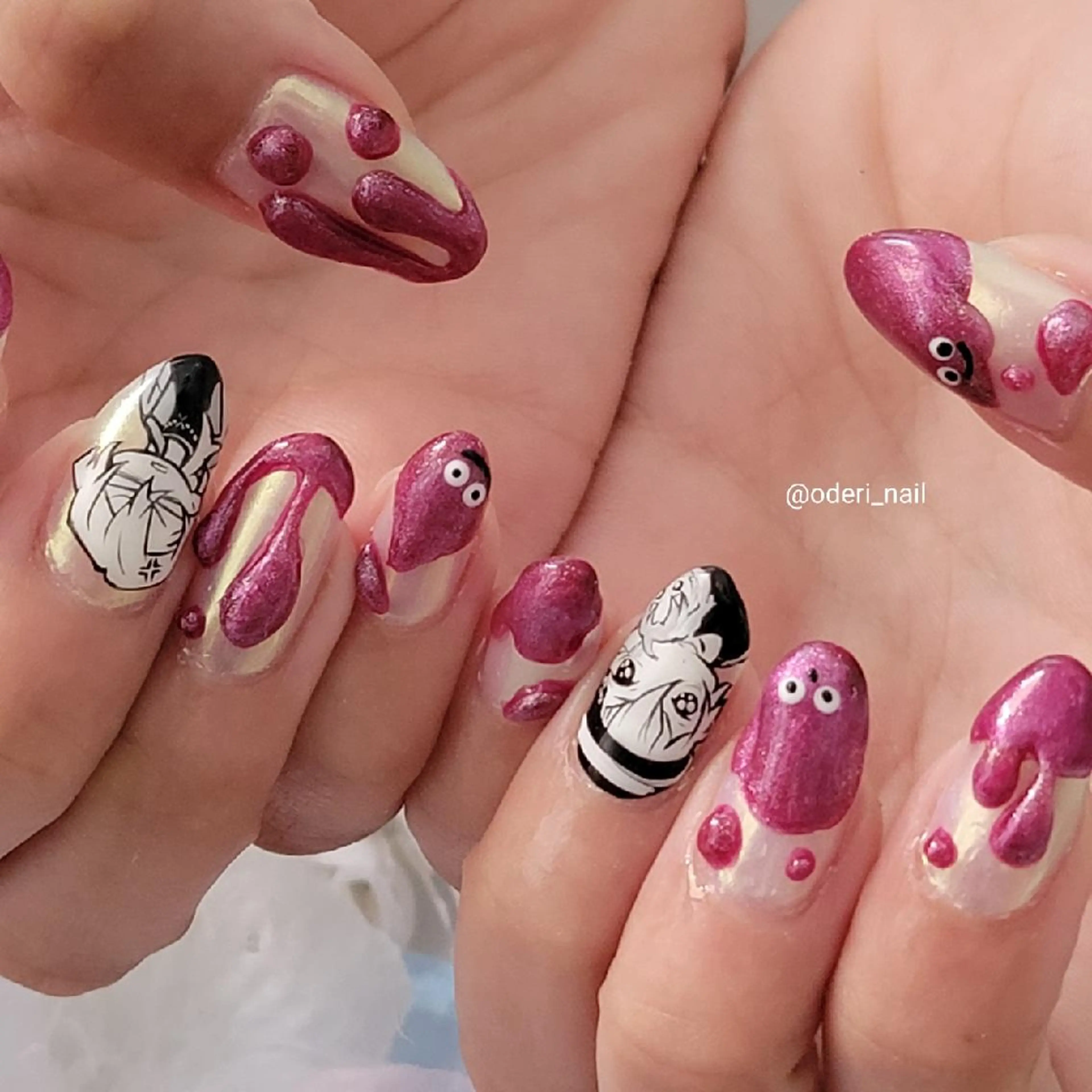 ネイル アートネイル ジェルネイル おで@ oderi_nailのネイルデザイン