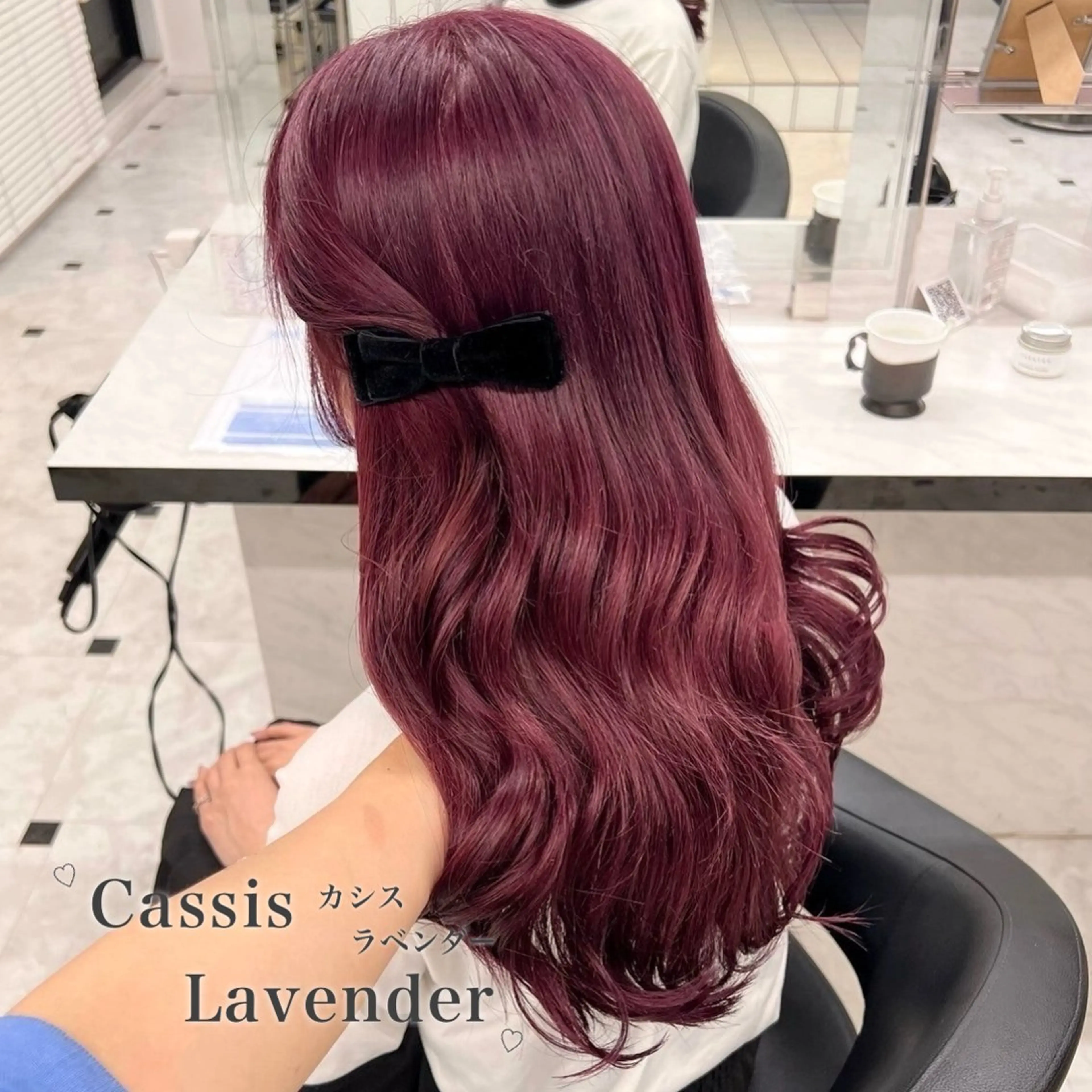 ロング カラー ヘアカラー トリートメント ヘッドスパ 韓国風艶髪🎀 透明感カラー🤍のヘアスタイル