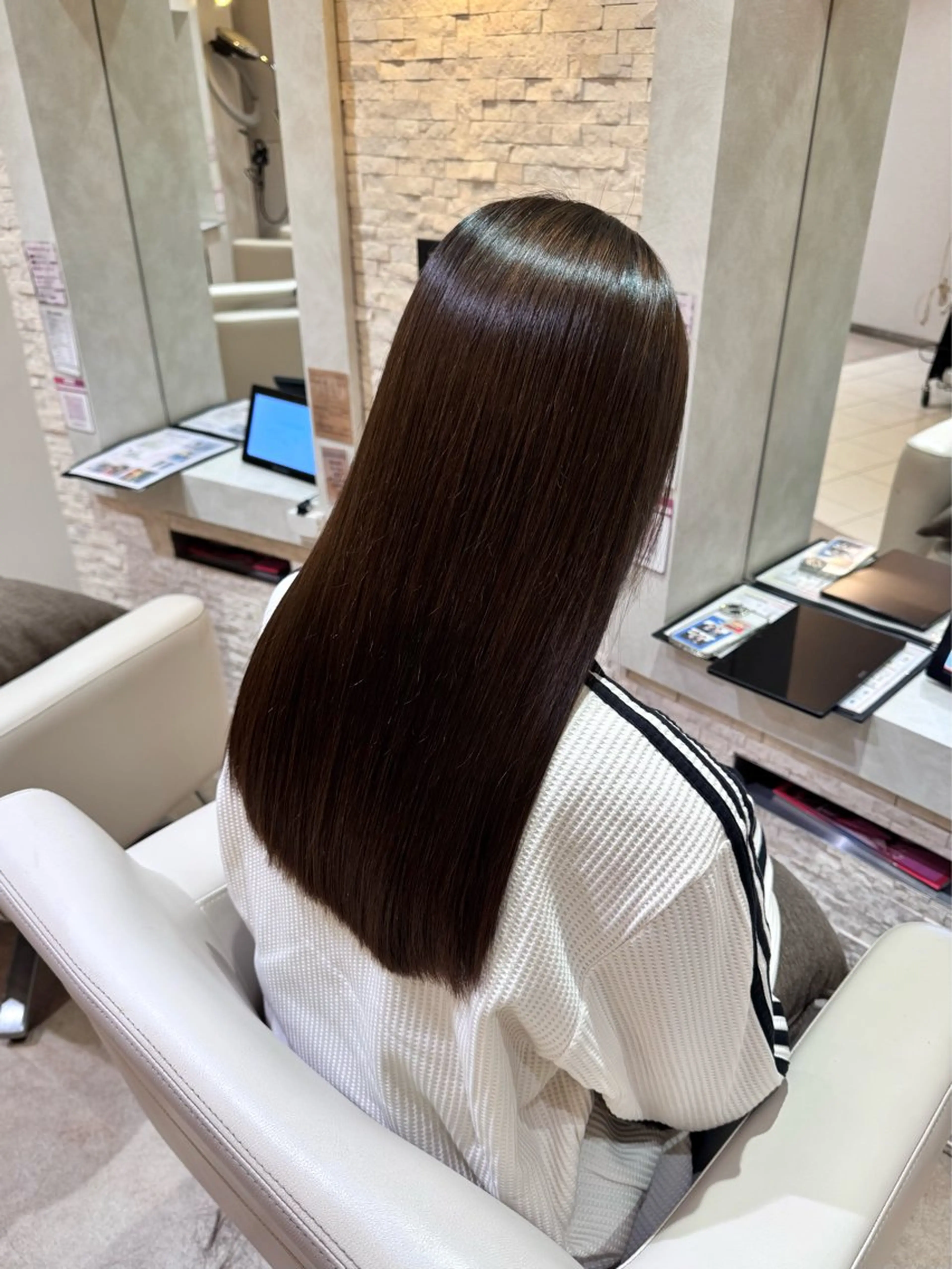 ロング カット 縮毛矯正 💎五十嵐 千夏💎のヘアスタイル